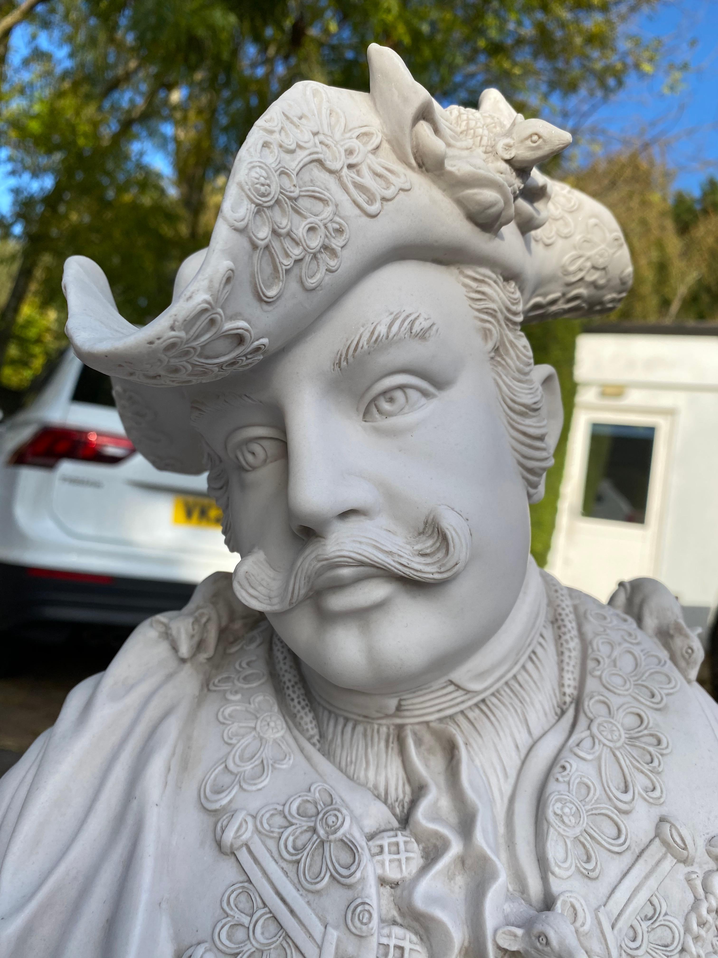 Busto del Barone Schmiedel - Scultura classica del XX secolo in vendita 1