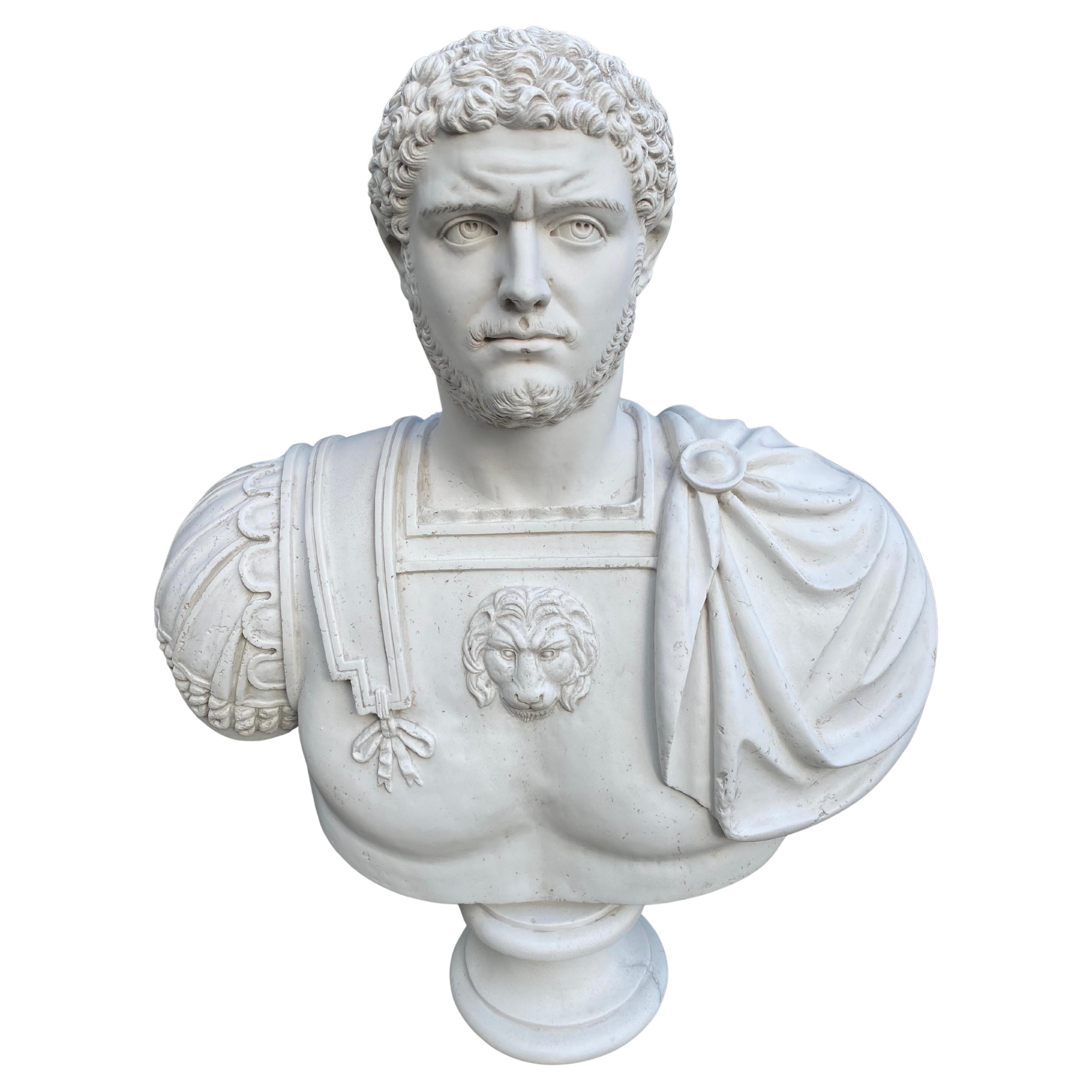 Bust of Caracalla – Skulptur eines römischen Kaisers des 20. Jahrhunderts