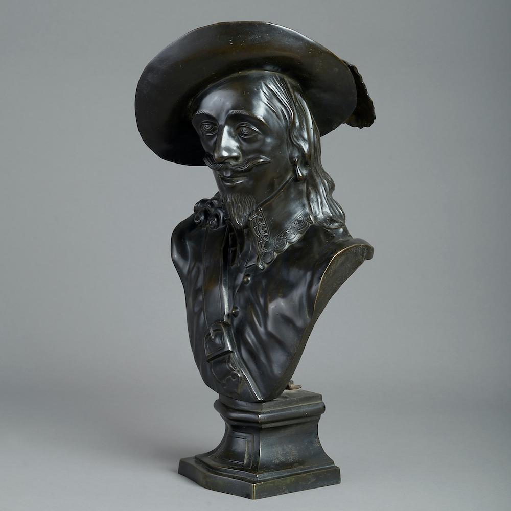 Bust of Charles I Attributed to John Cheere In Good Condition For Sale In London, GB