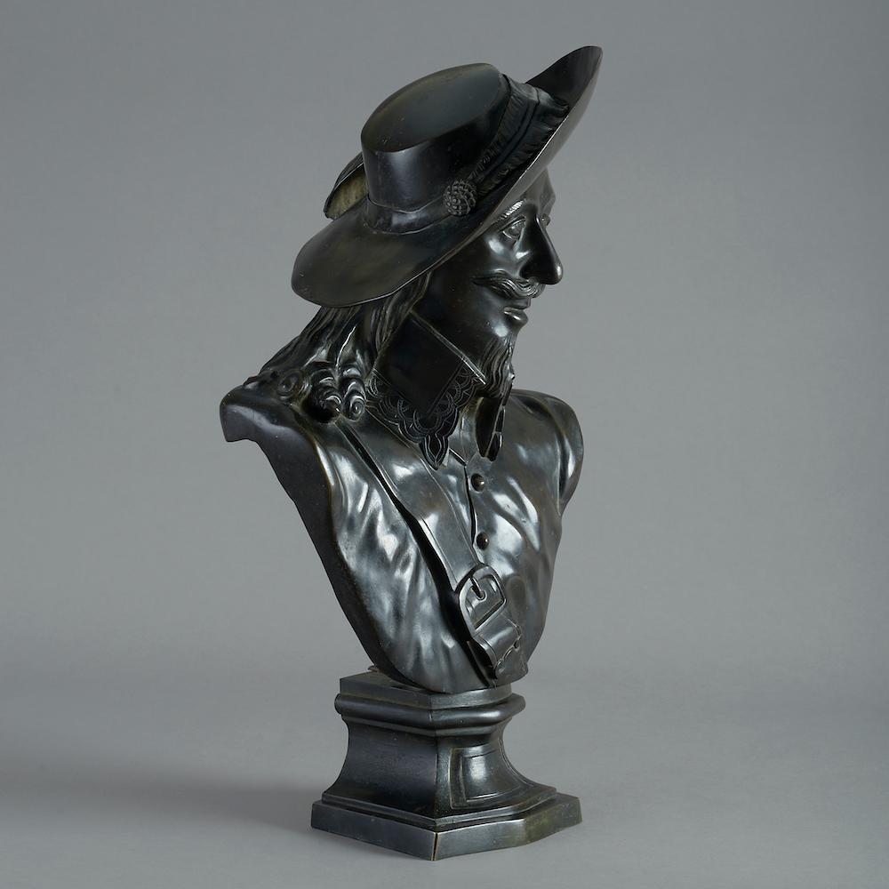 18th Century and Earlier Bust of Charles I Attributed to John Cheere For Sale