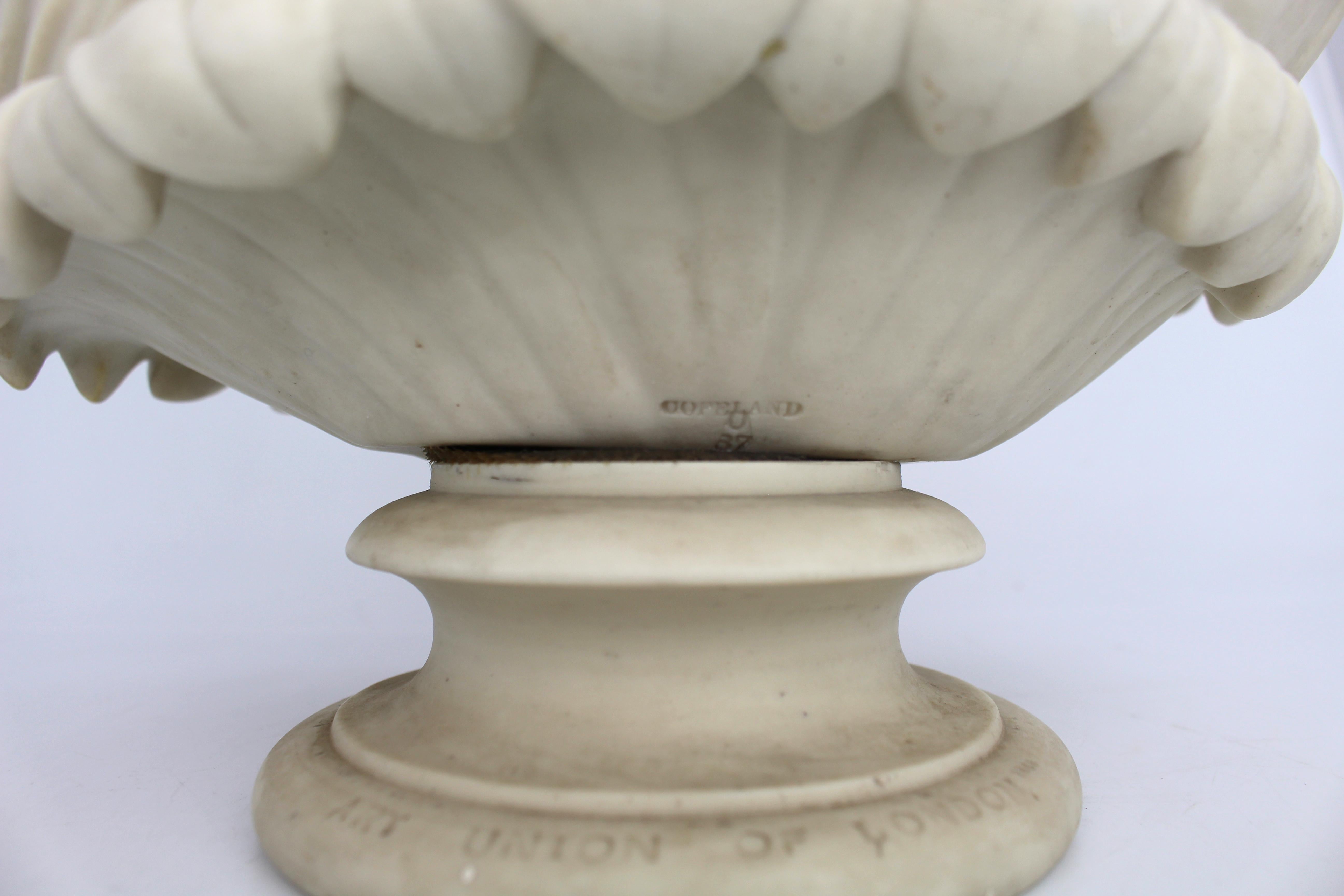 Busto di Clytie, Copeland Parian Ware dopo C.C. Delpech, Inghilterra, 1868 in vendita 2
