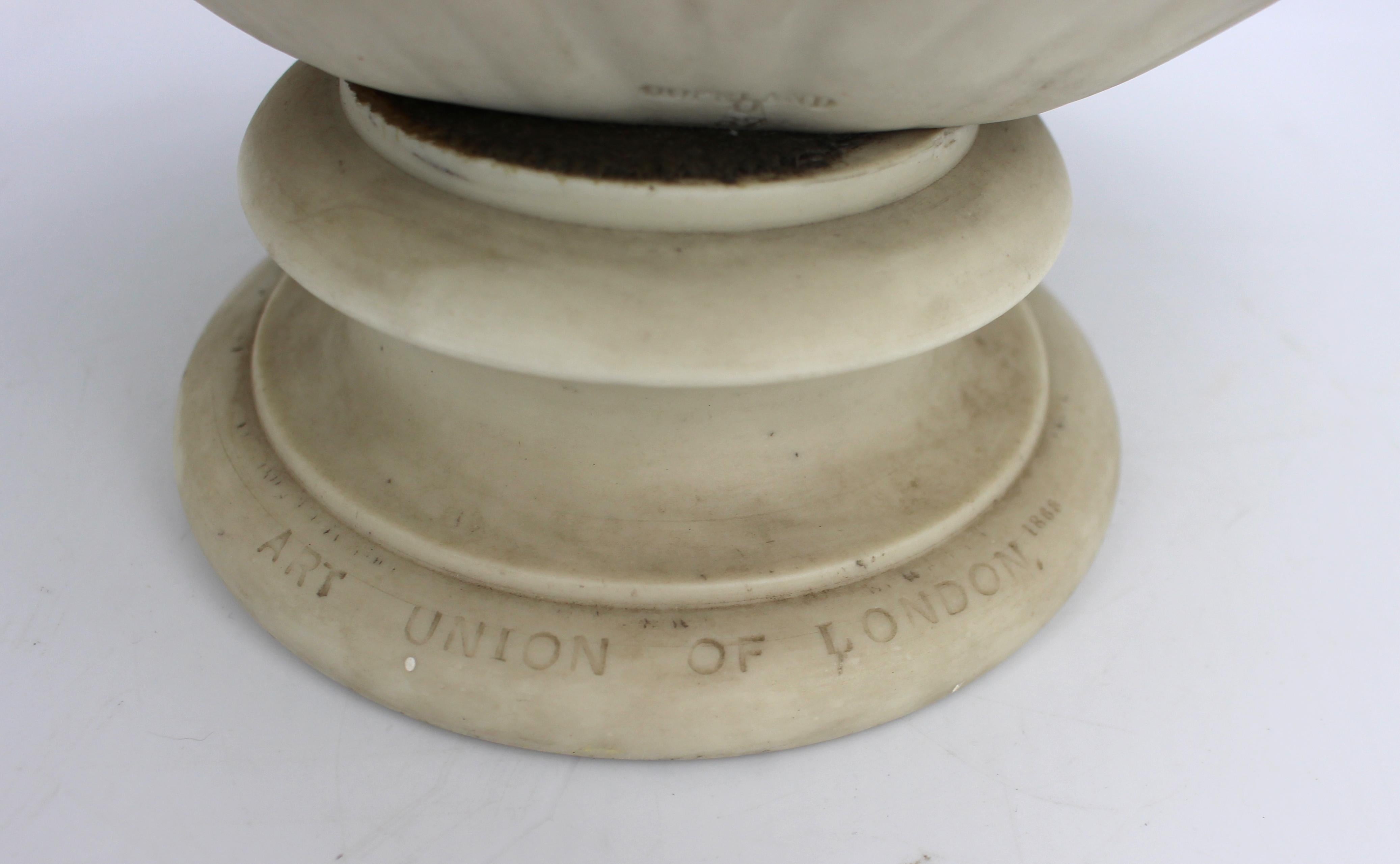 Busto di Clytie, Copeland Parian Ware dopo C.C. Delpech, Inghilterra, 1868 in vendita 3