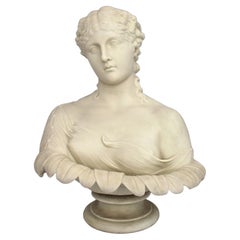 Buste de Clytie, Copeland Parian Ware d'après C. Delpech, Angleterre, 1868