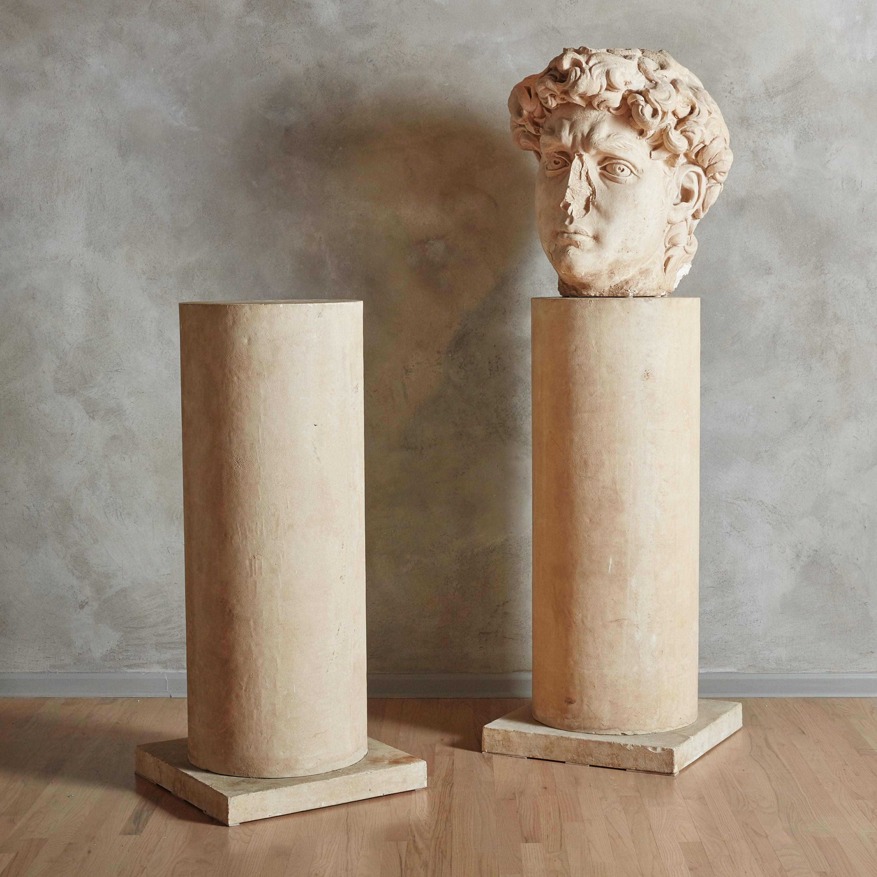 Neoclassico Busto di David di Stone International, 1992 in vendita
