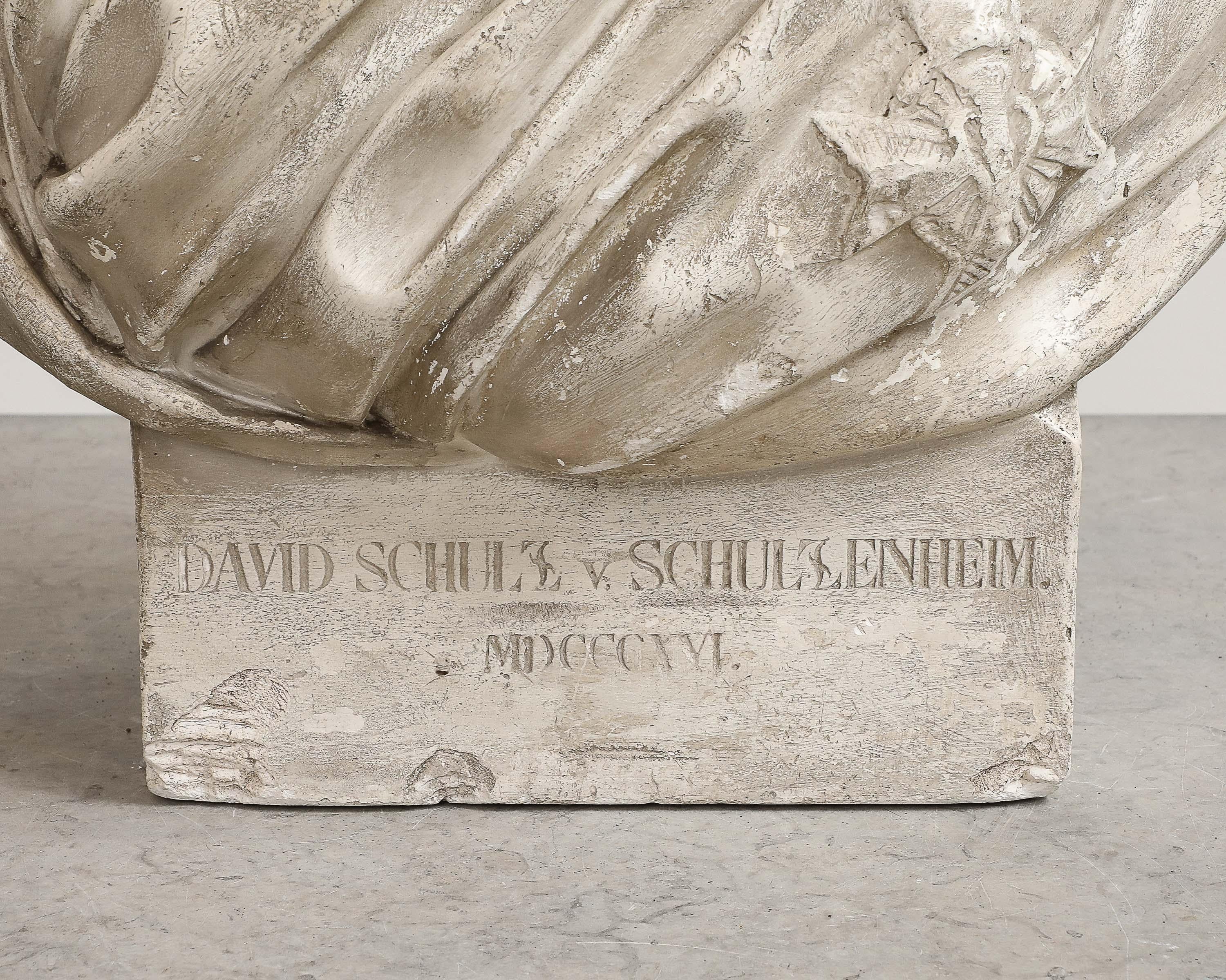 Bust of David Von Schulzenheim, Signed by Erik Gustav Göthe, Sweden, Dated 1821 For Sale 3