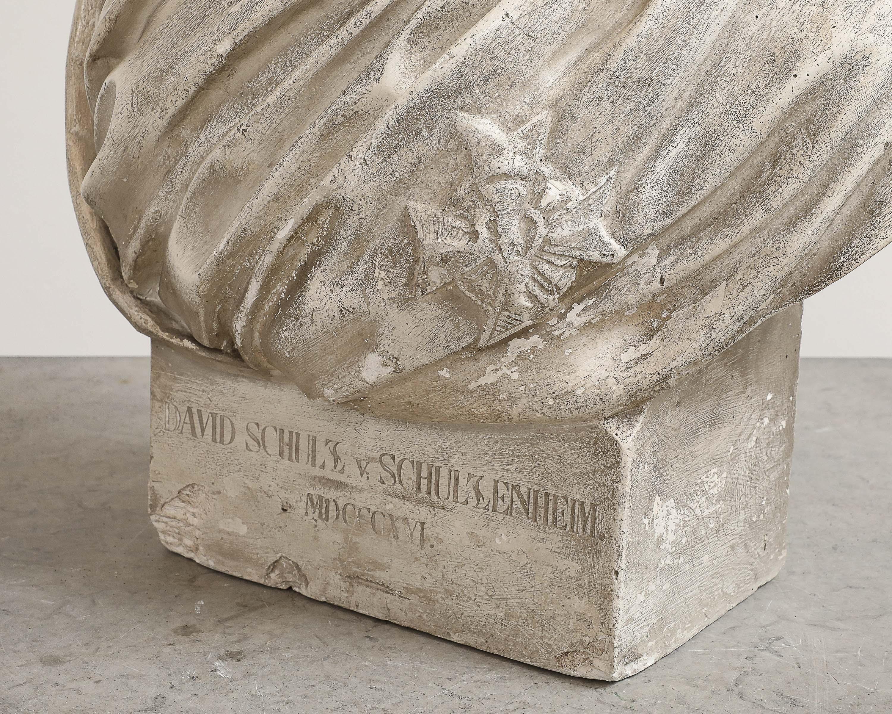 Bust of David Von Schulzenheim, Signed by Erik Gustav Göthe, Sweden, Dated 1821 For Sale 4