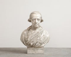 Busto de David Von Schulzenheim, firmado por Erik Gustav Göthe, Suecia, fechado en 1821