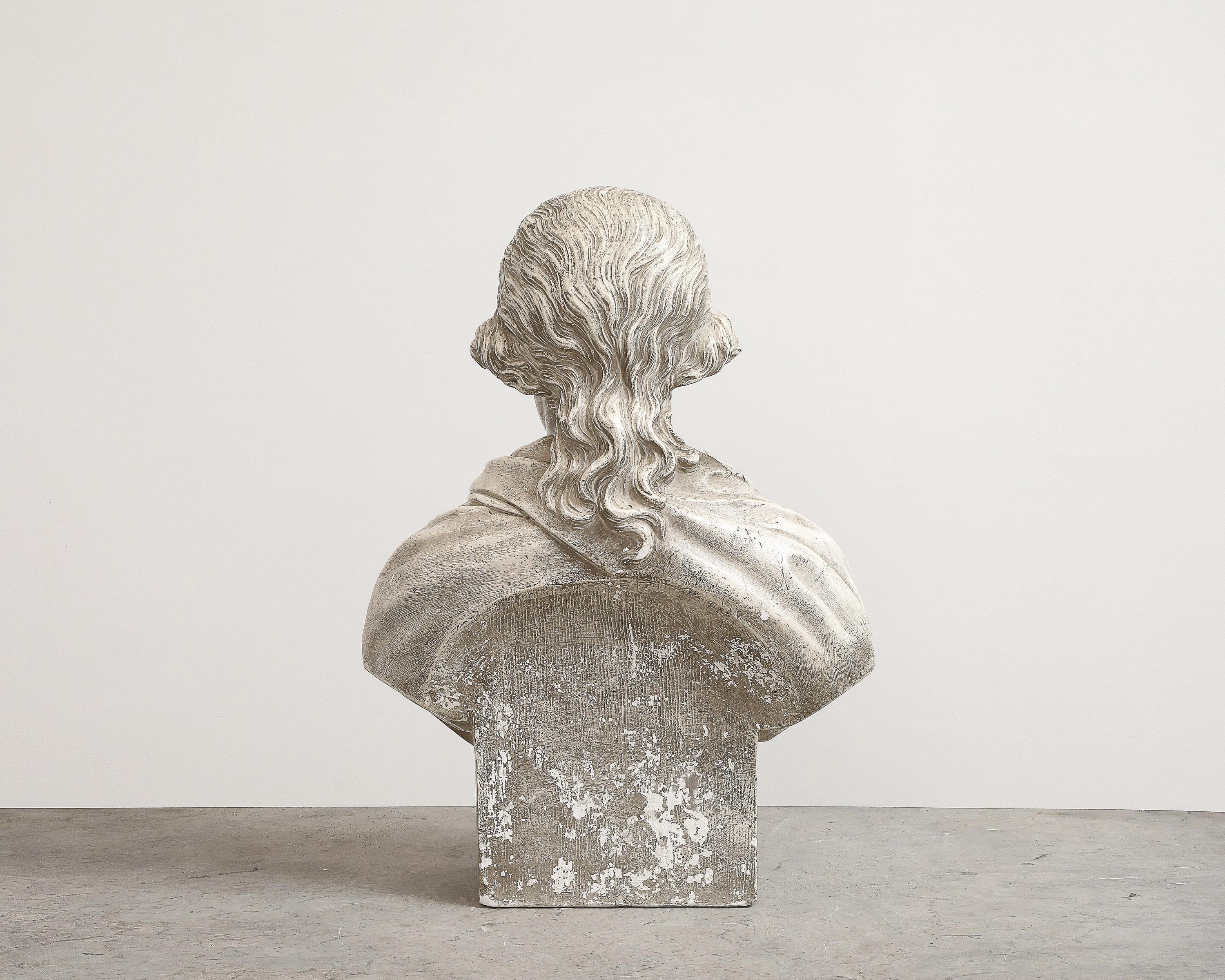 Gustavian Bust of David Von Schulzenheim, Signed by Erik Gustav Göthe, Sweden, Dated 1821 For Sale