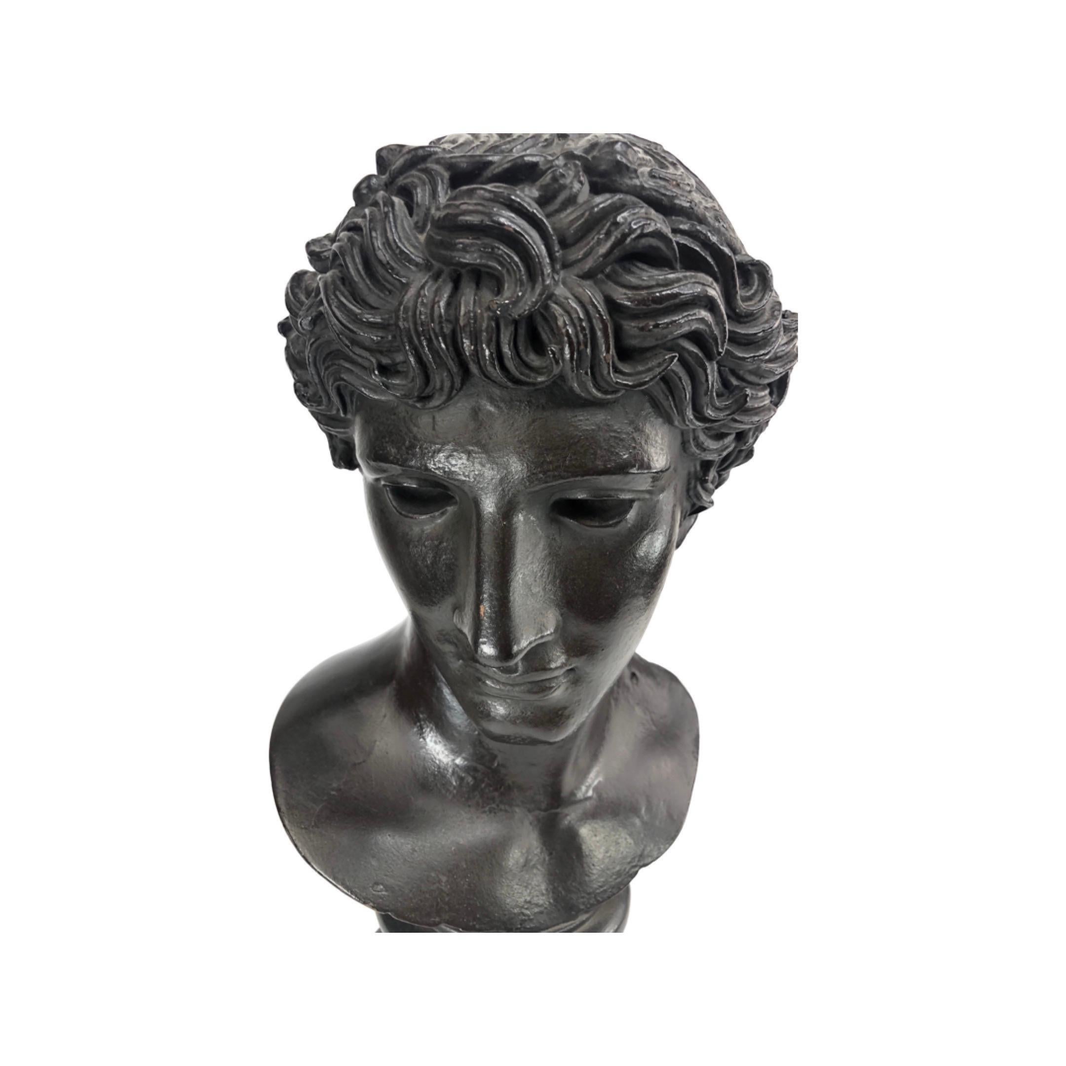 Plaster Bust of De Benevent Head or Head of a Victorious Athlete by Austin Prod