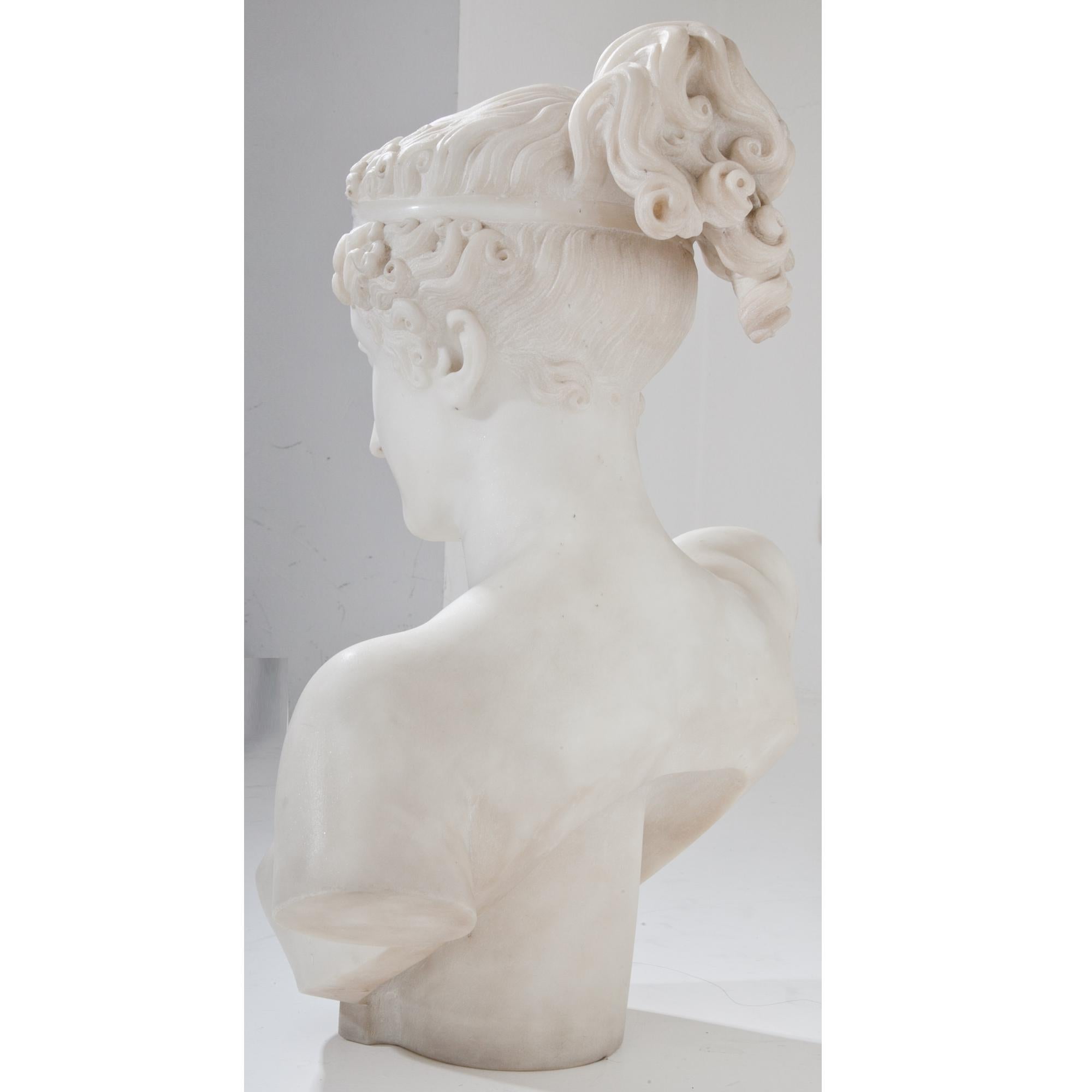 Bust of Ebe after Canova, 19th Century 8