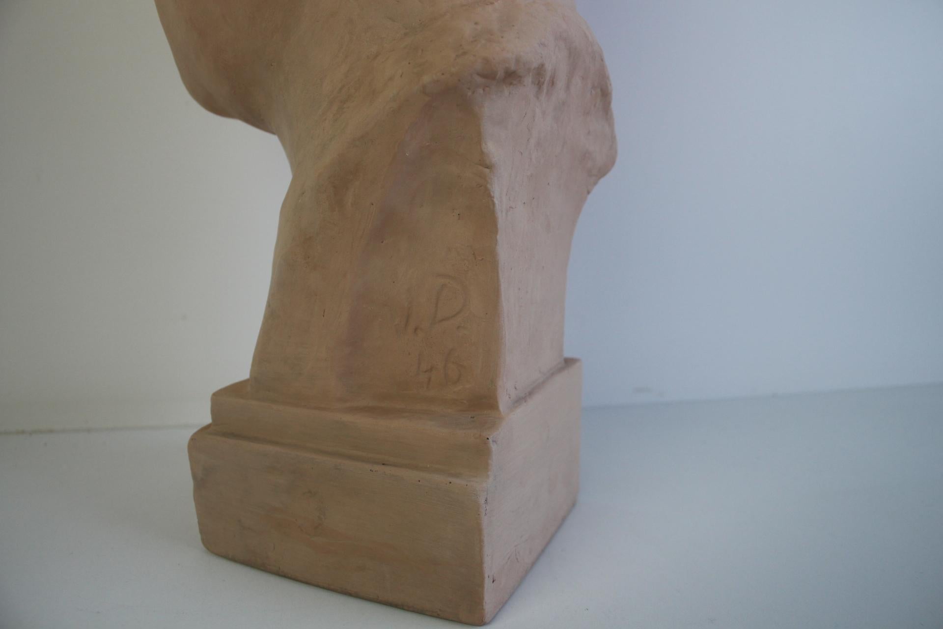Bust of Edvard Beneš, President of Czechoslovakia, 1946 For Sale 4