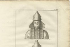 Bust of Egyptian Pharaoh Osymandias, Thebes – Front and Rear Views, c.1776