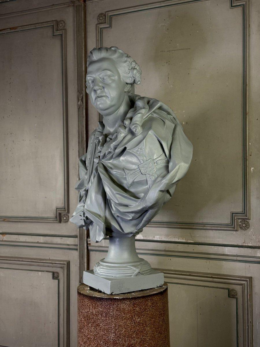 Bust of Governor-General Alexandre de Lorraine, plaster after Jean Philippe Augustin Ollivier, known as Ollivier de Marseille