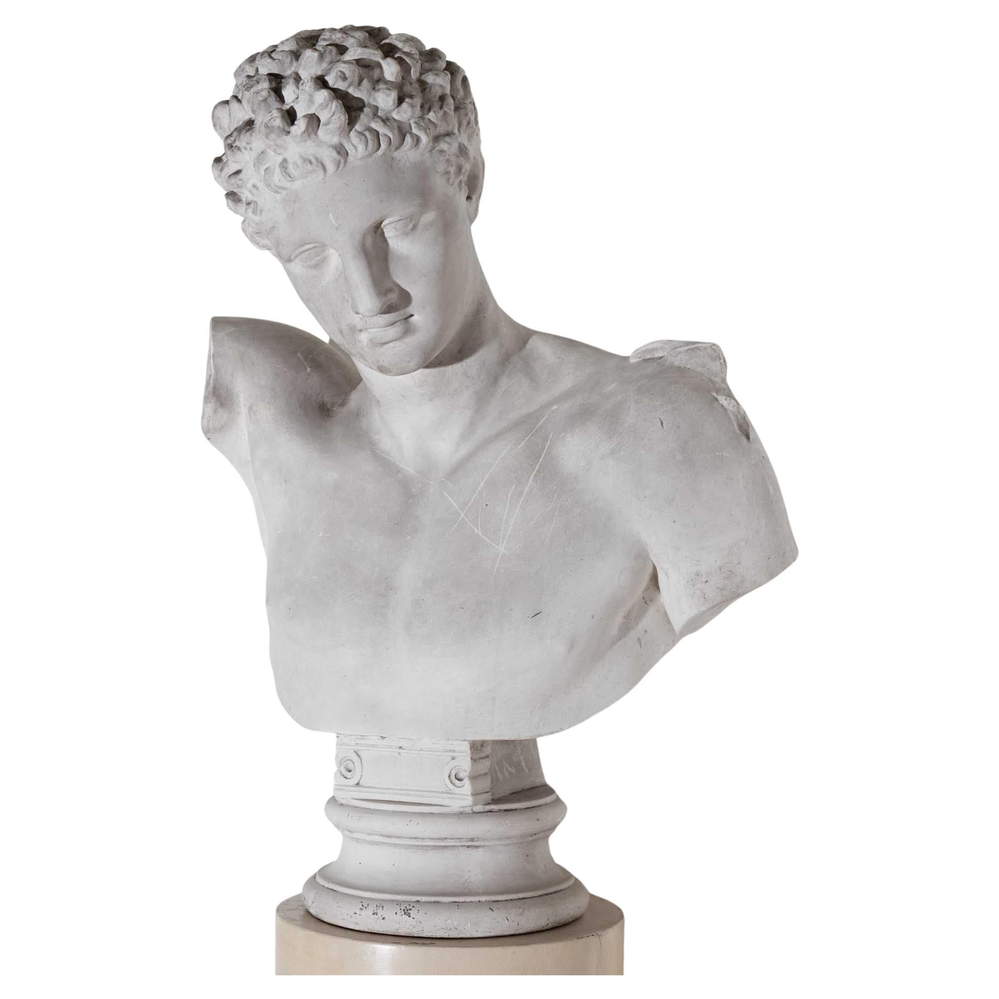 Bust of Hermes of Olympia, Late 19th Century For Sale