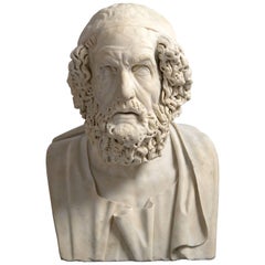 Bust of Homer, Italian, 18th Century
