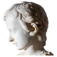 Antique Bust of John the Baptist as Child in the manner of Karl Storck 