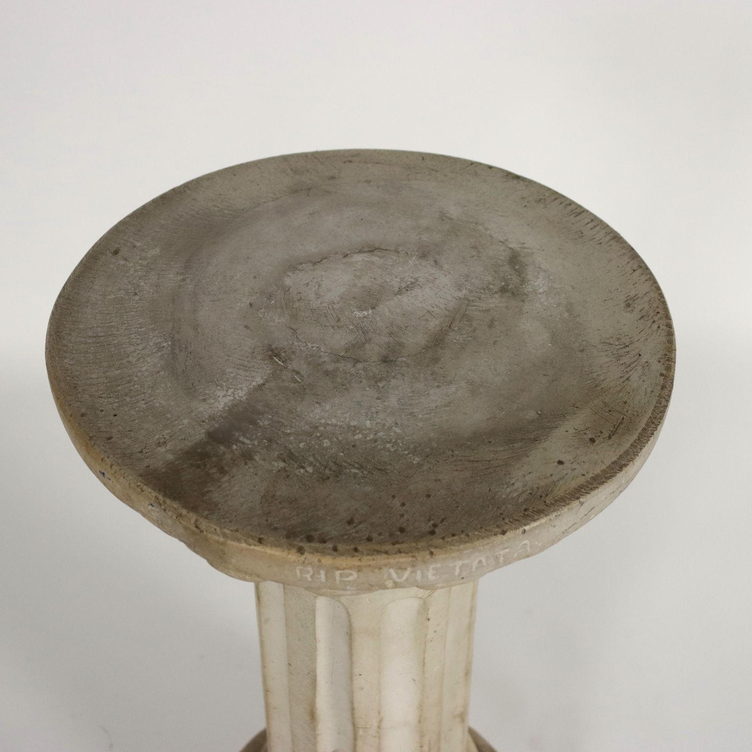 Bust of Julius Caesar with Concrete Column, Italy Late 19th – Early 20th Century 7