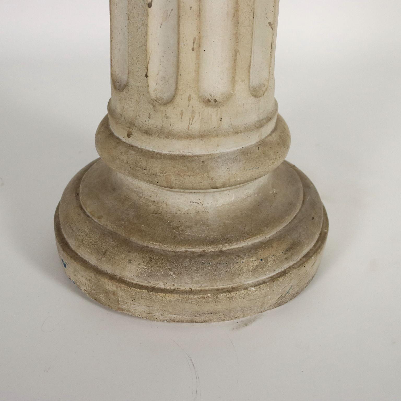 Bust of Julius Caesar with Concrete Column, Italy Late 19th – Early 20th Century 10