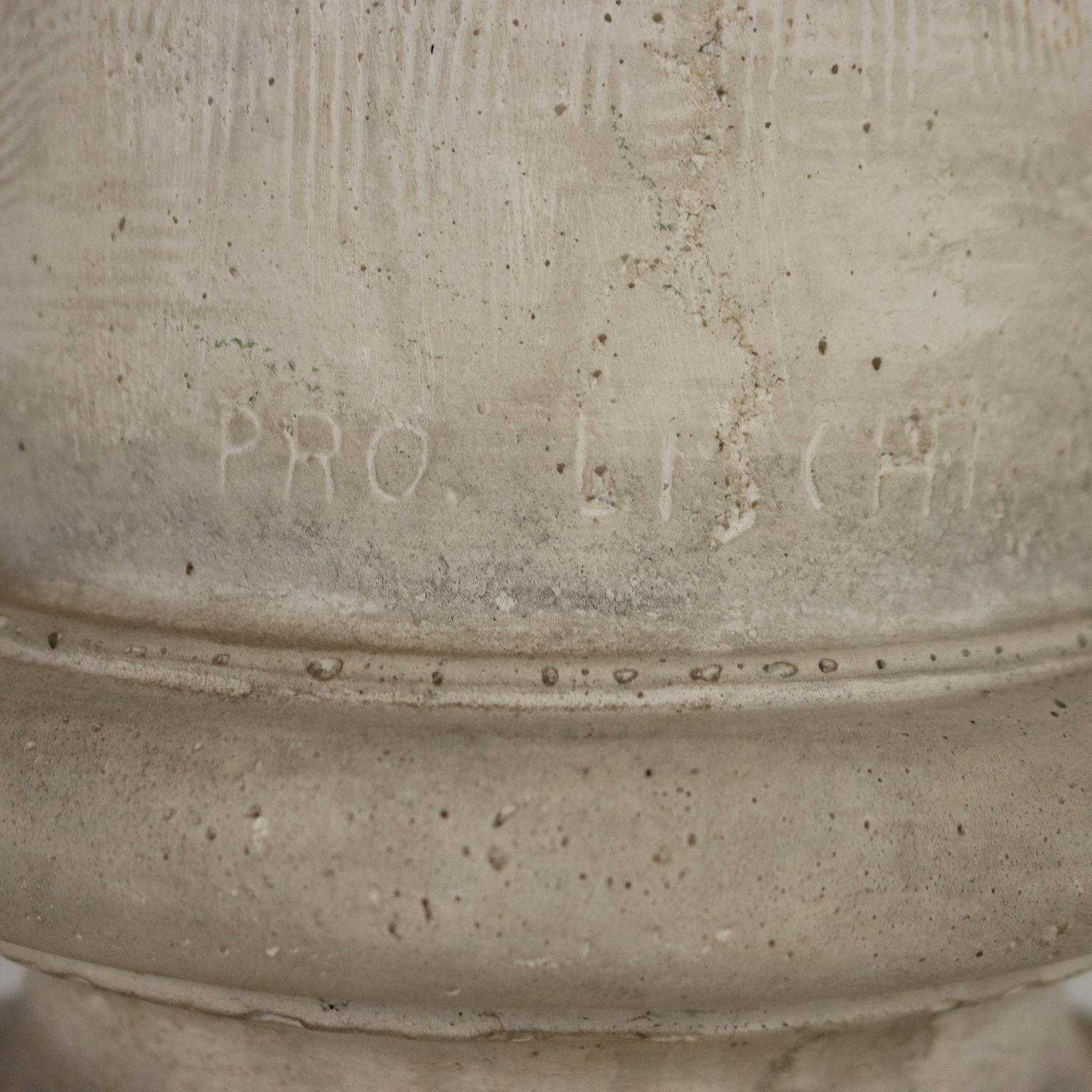 Bust of Julius Caesar with Concrete Column, Italy Late 19th – Early 20th Century 2