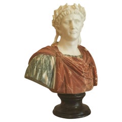 Busto di Giulio Cesare in marmo