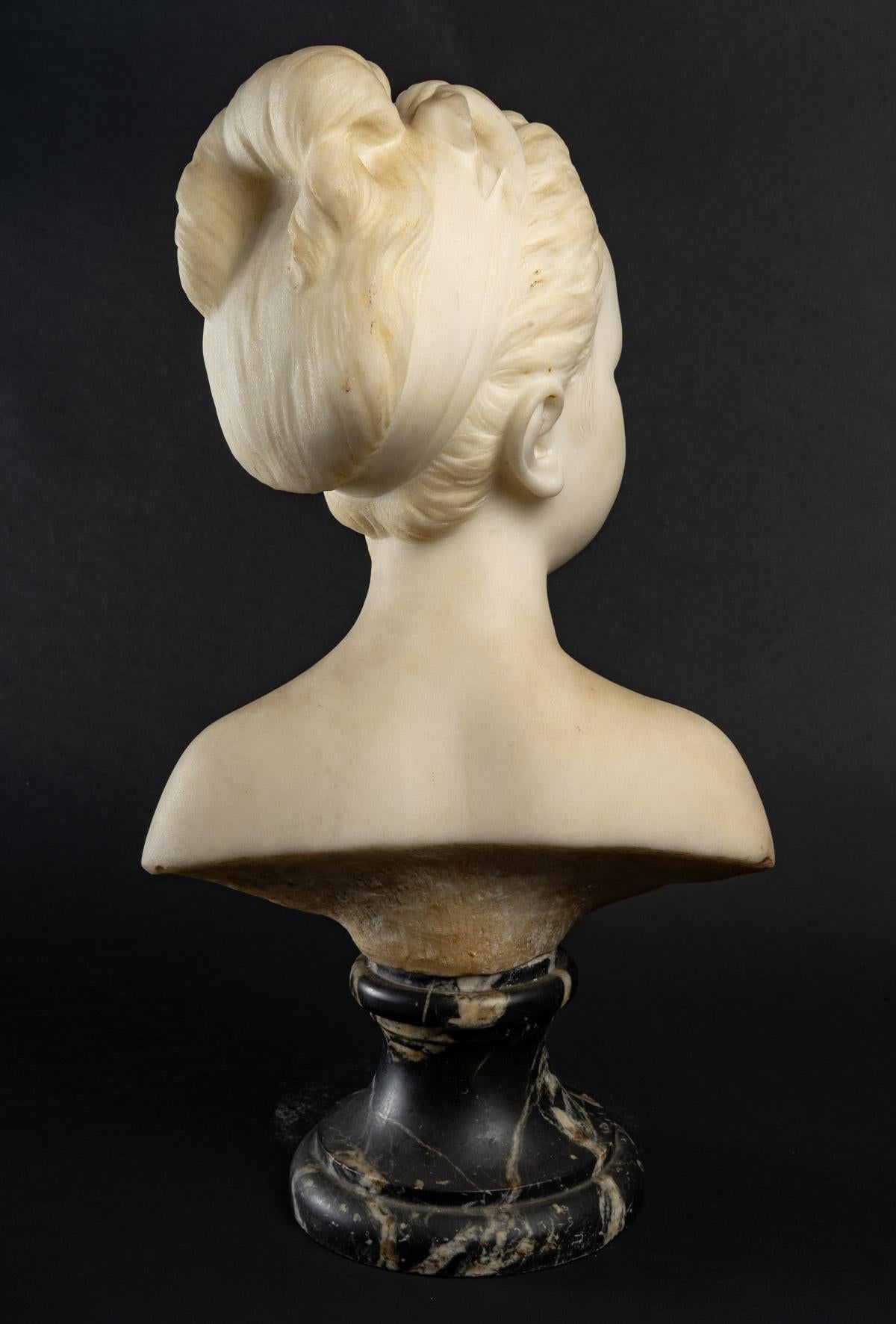 18th Century Bust of Louise Brongniart by Jean-Antoine Houdon