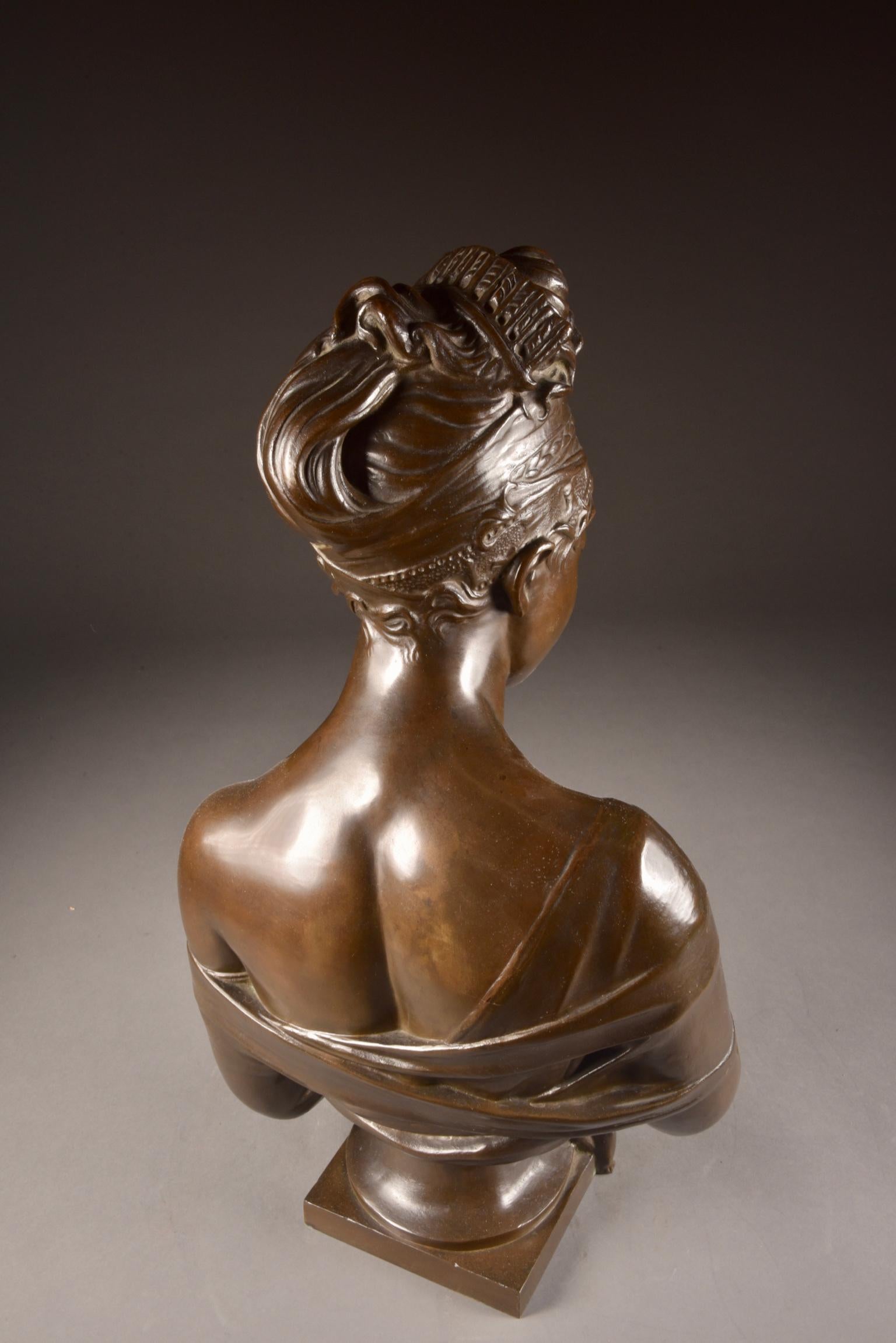 Bust of Madame Récamier, After Jean, Antoine Houdon ‘1741-1828’ For Sale 12