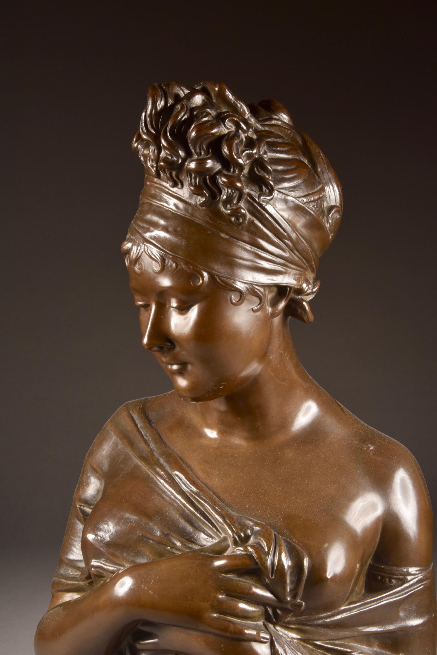 Bust of Madame Récamier, After Jean, Antoine Houdon ‘1741-1828’ For Sale 2