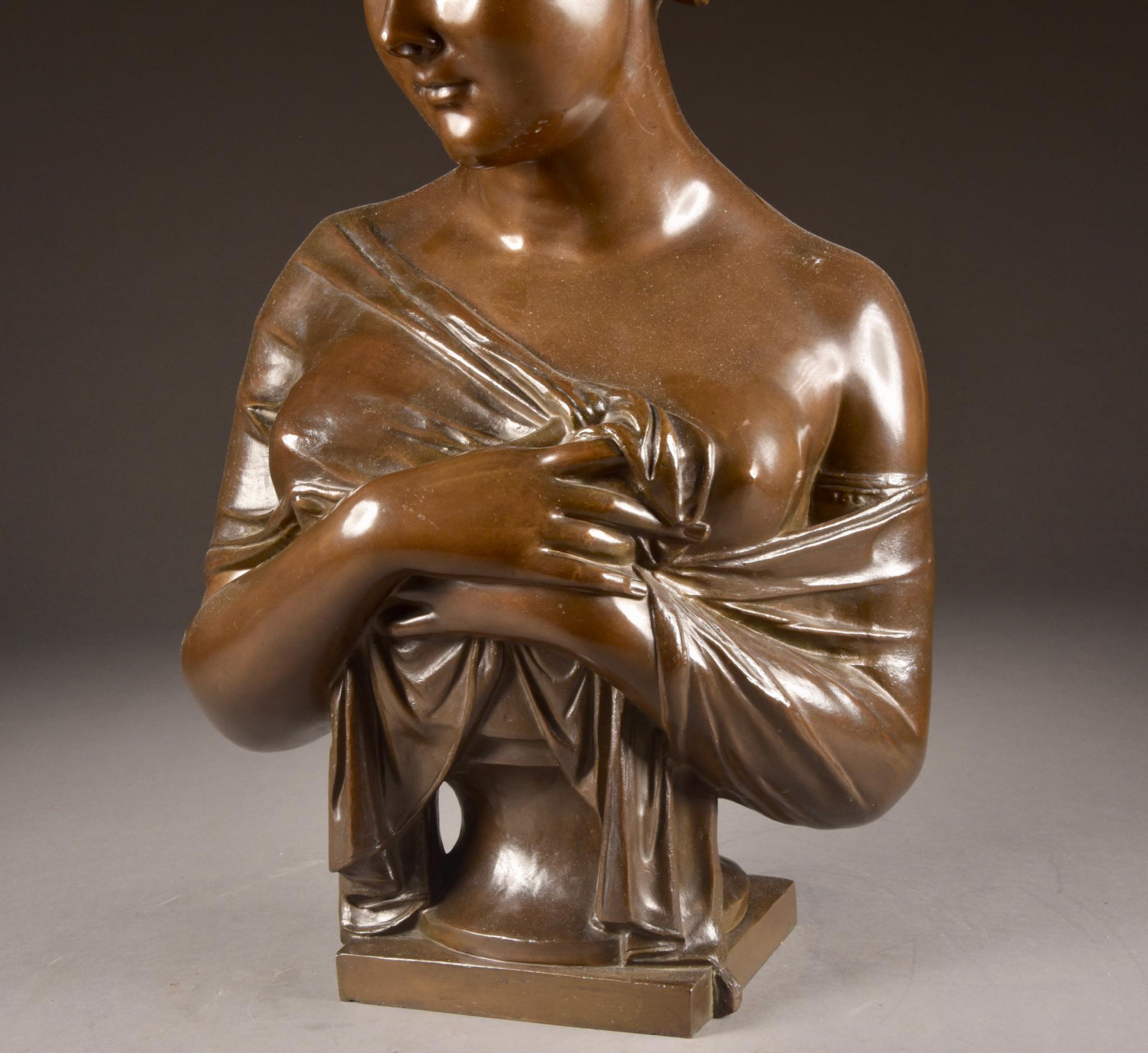 Bust of Madame Récamier, After Jean, Antoine Houdon ‘1741-1828’ For Sale 3