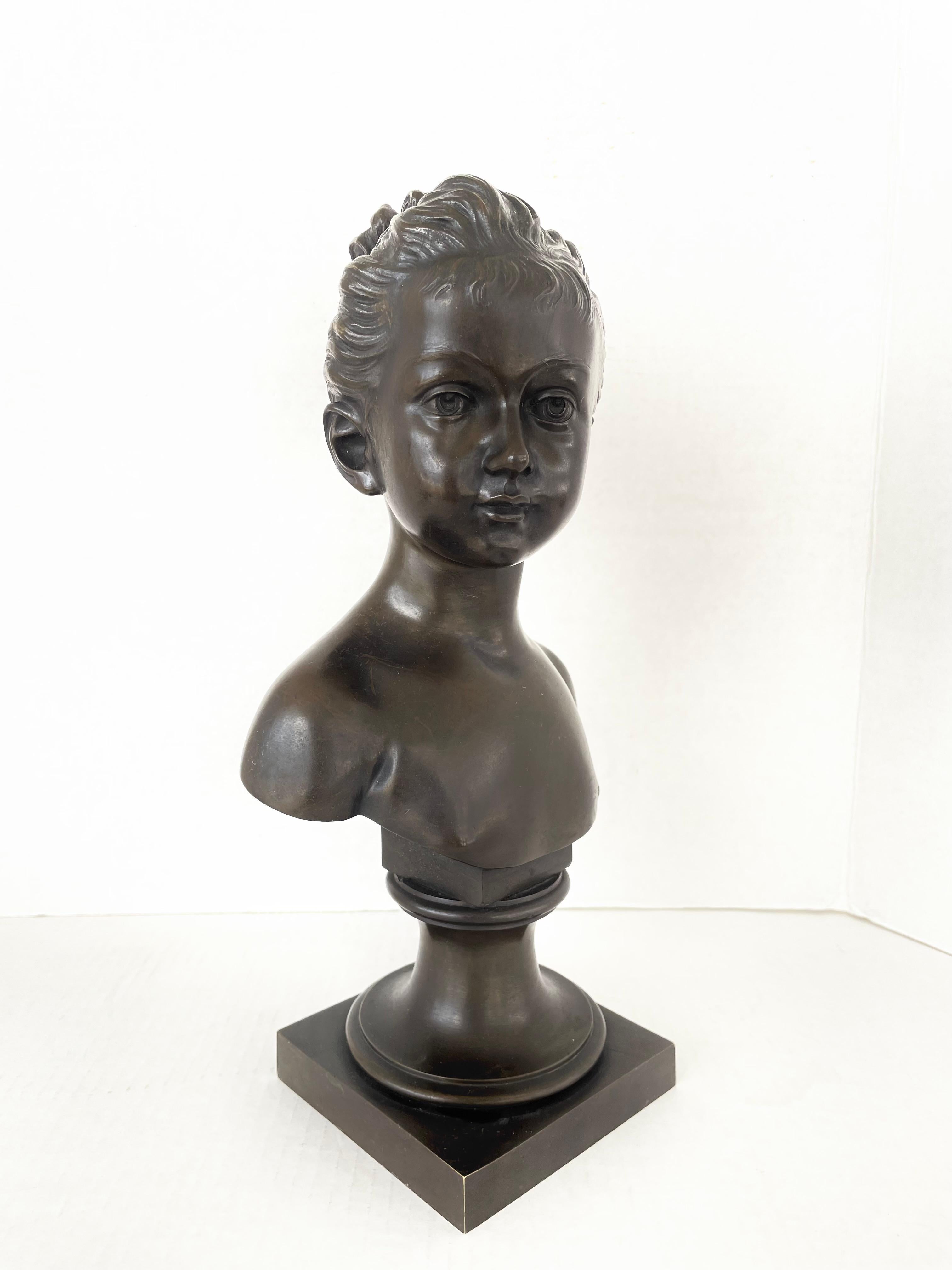 French Bust of Marie Louise Brongniart after Jean Antoine Houdin For Sale