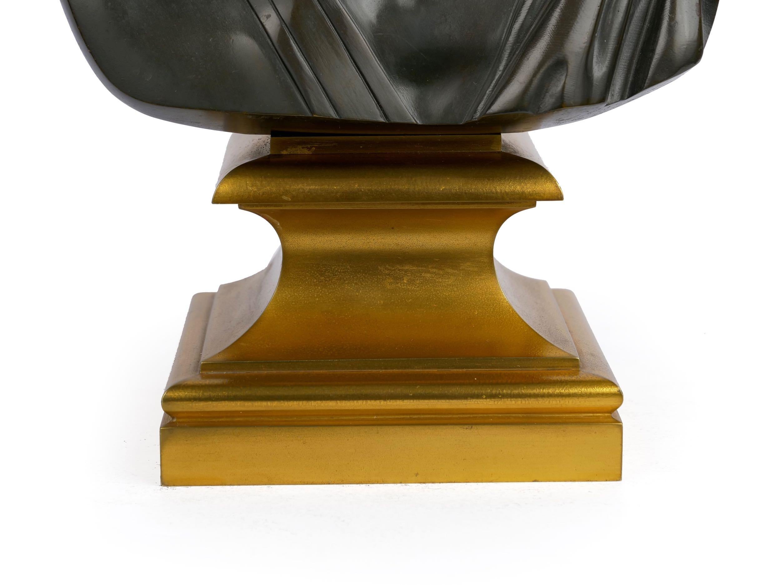 “Bust of Menelaus” French Bronze Sculpture by Georges Servant, circa 1880 6