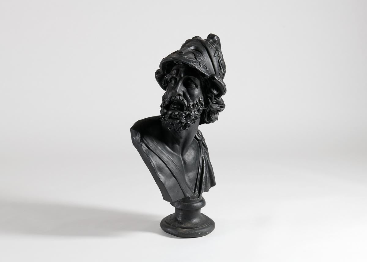 Resina Busto di Menelao, re di Sparta, Stati Uniti, XX secolo in vendita