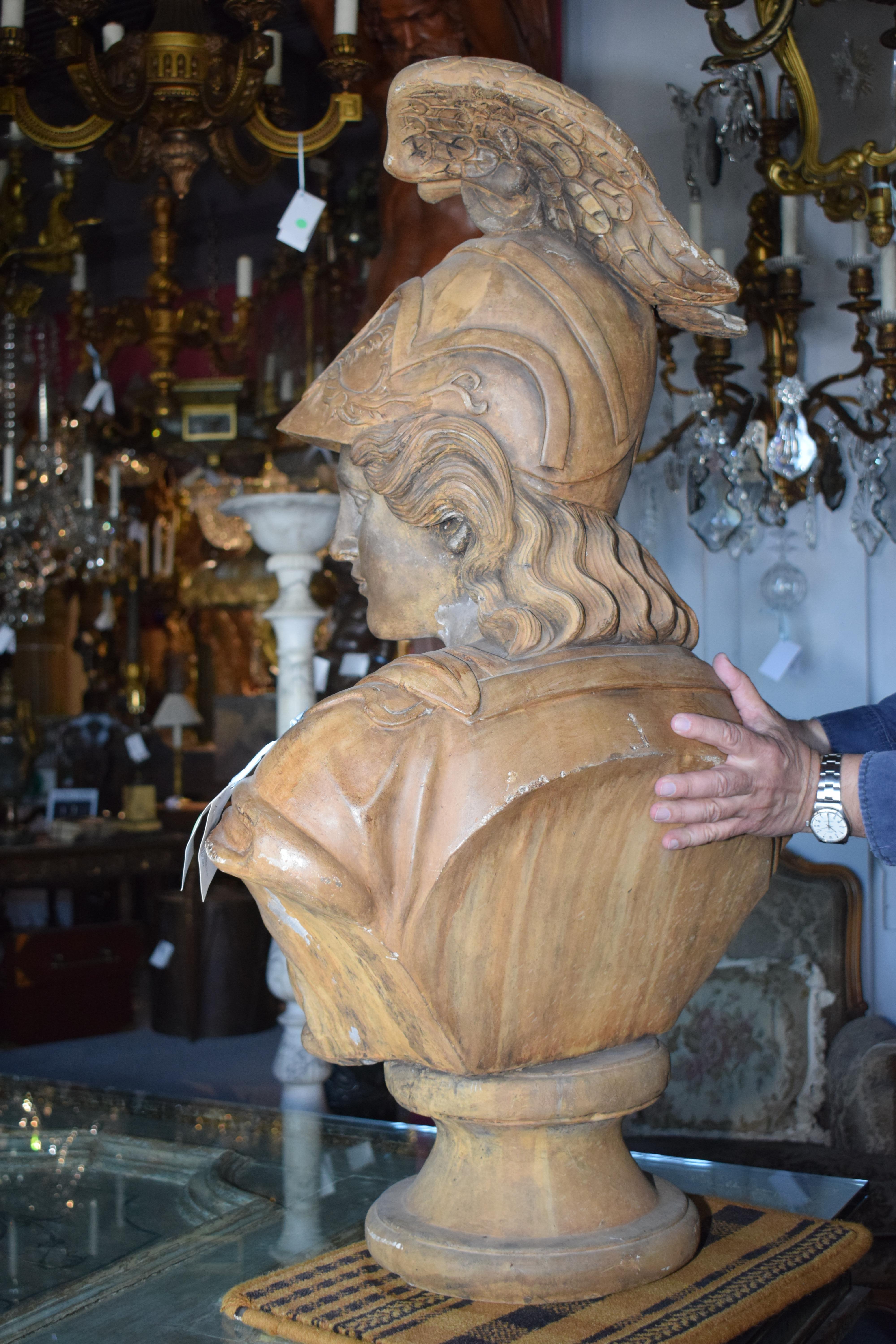 French Bust of Minerva For Sale