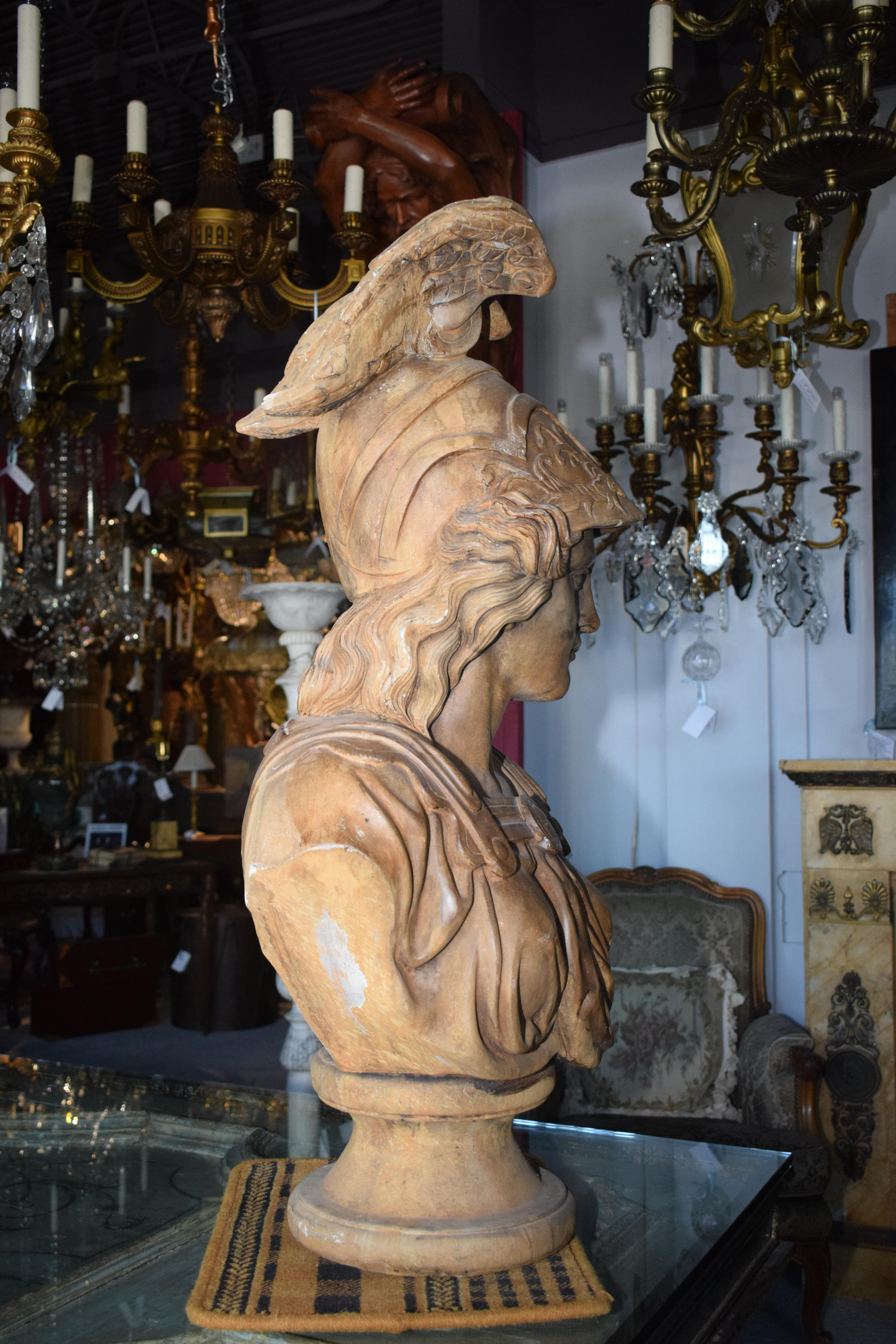 Bust of Minerva In Good Condition For Sale In Atlanta, GA