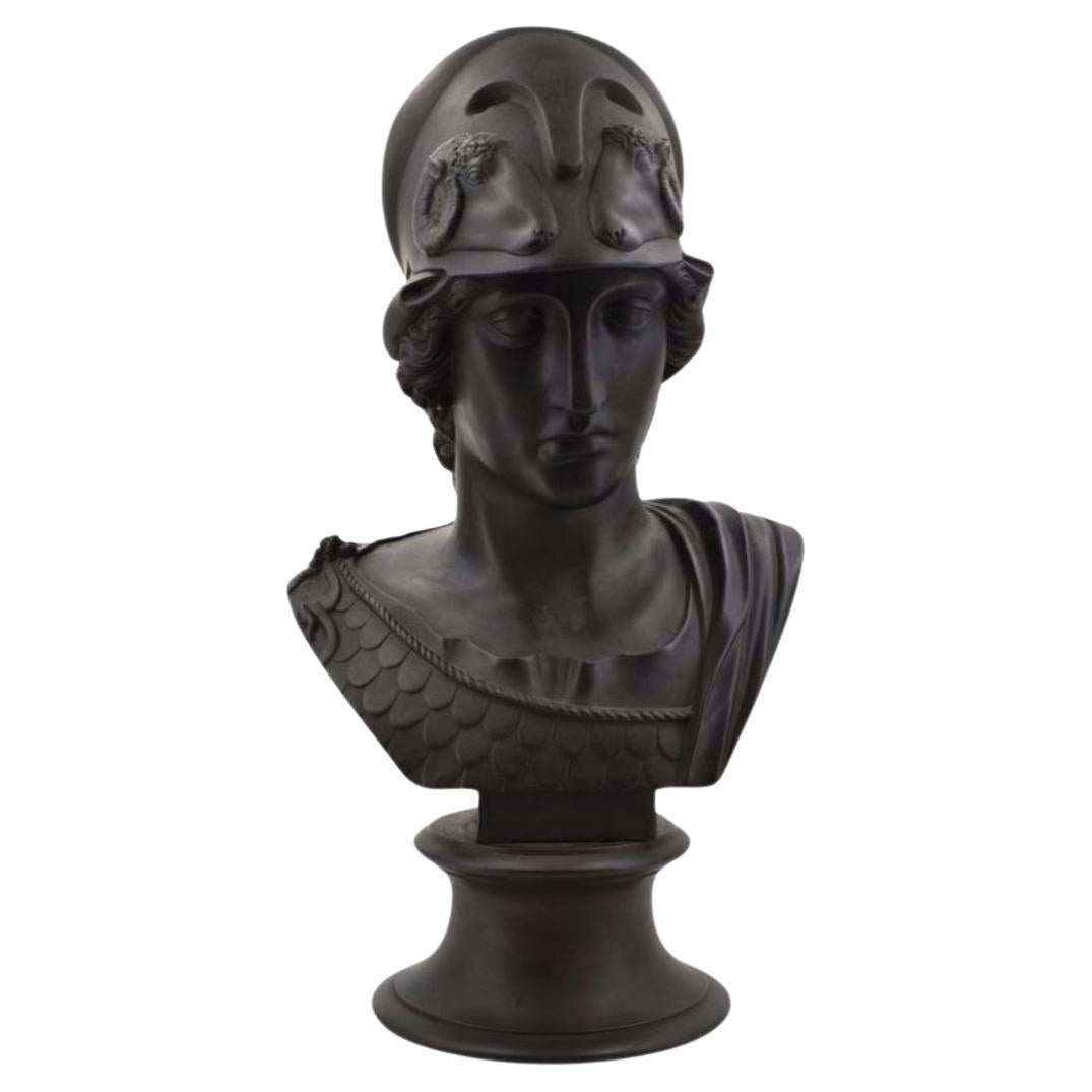 Bust of Minverva in Black Basalt. Wedgwood C1880.