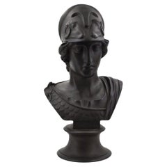 Bust of Minverva in Black Basalt. Wedgwood C1880.