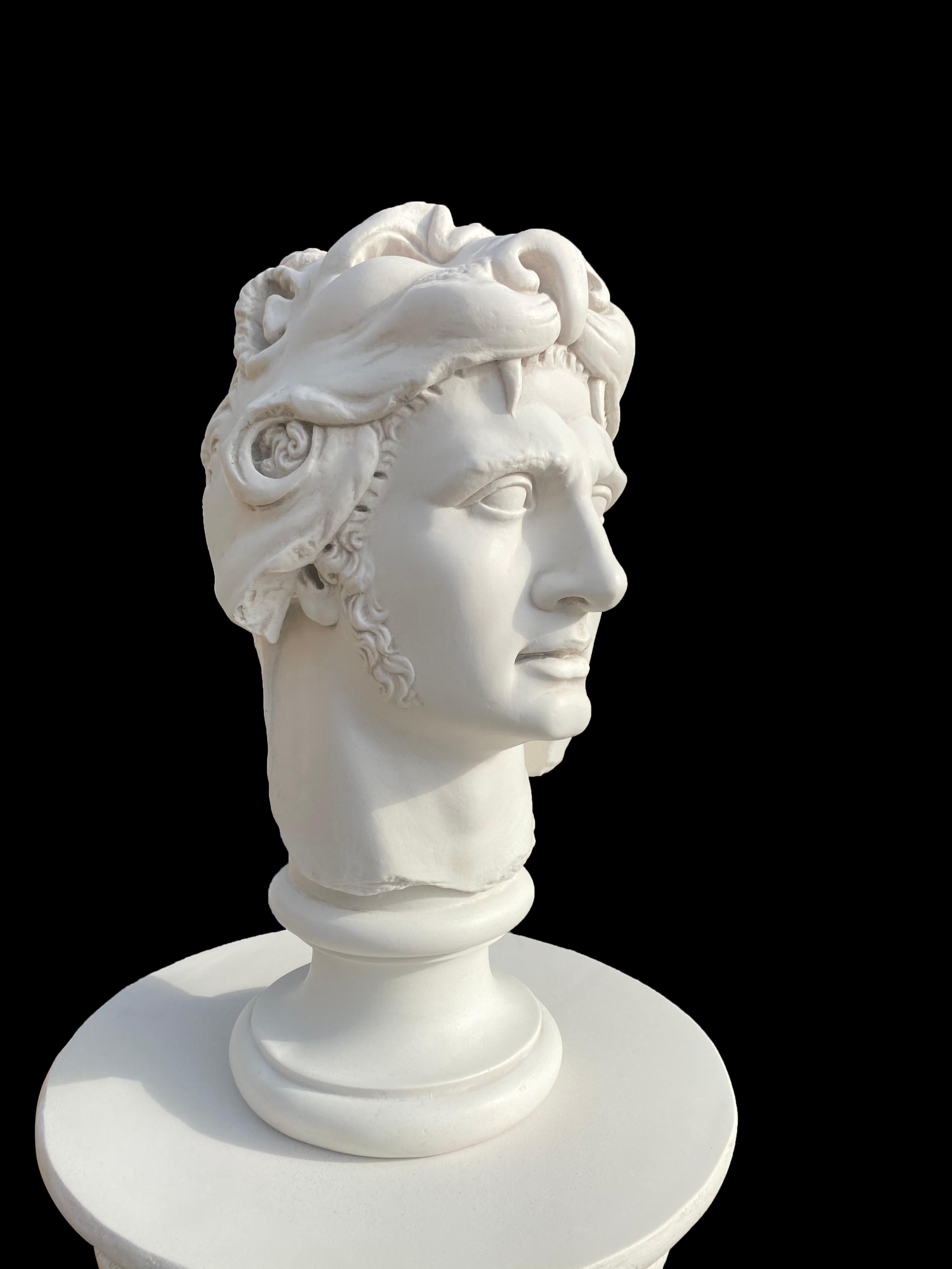 Europeo Busto di Mitridate - Scultura classica del XX secolo in vendita