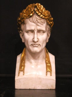 Bust of Napoleon in statuary marble
