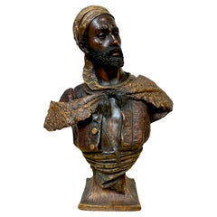 Büste eines nordafrikanischen Stammesangehörigen, 'DE CAÏD  Friedrich Siegfried Goldscheider, Goldscheider
