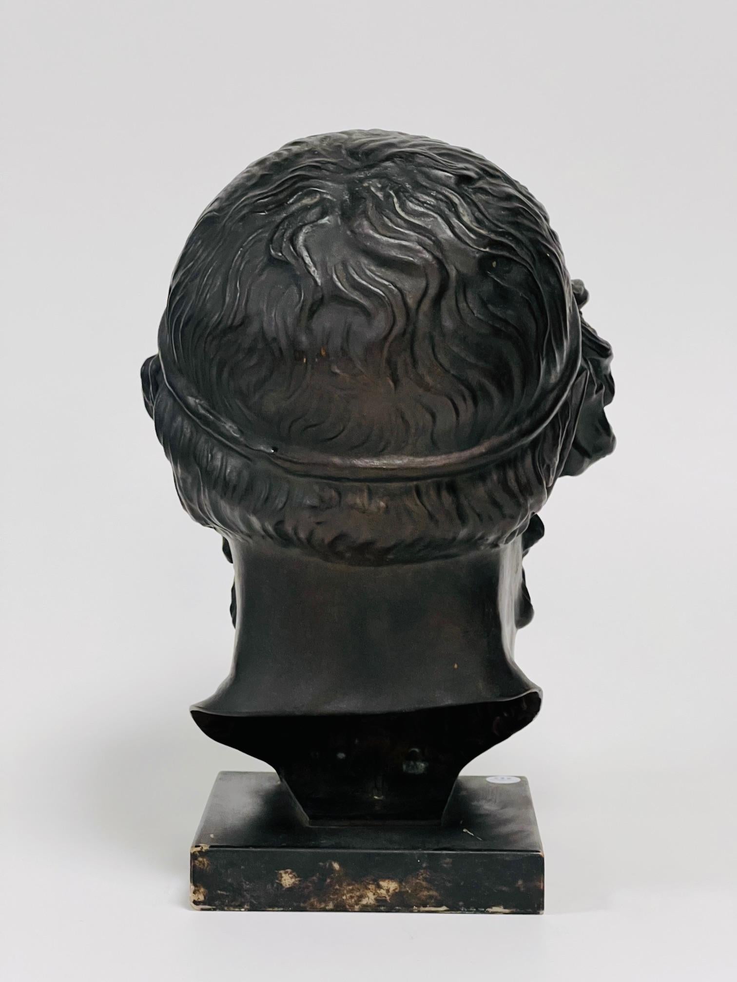 Rococò Busto di dimensioni monumentali di Platao in bronzo del 1850 circa in vendita