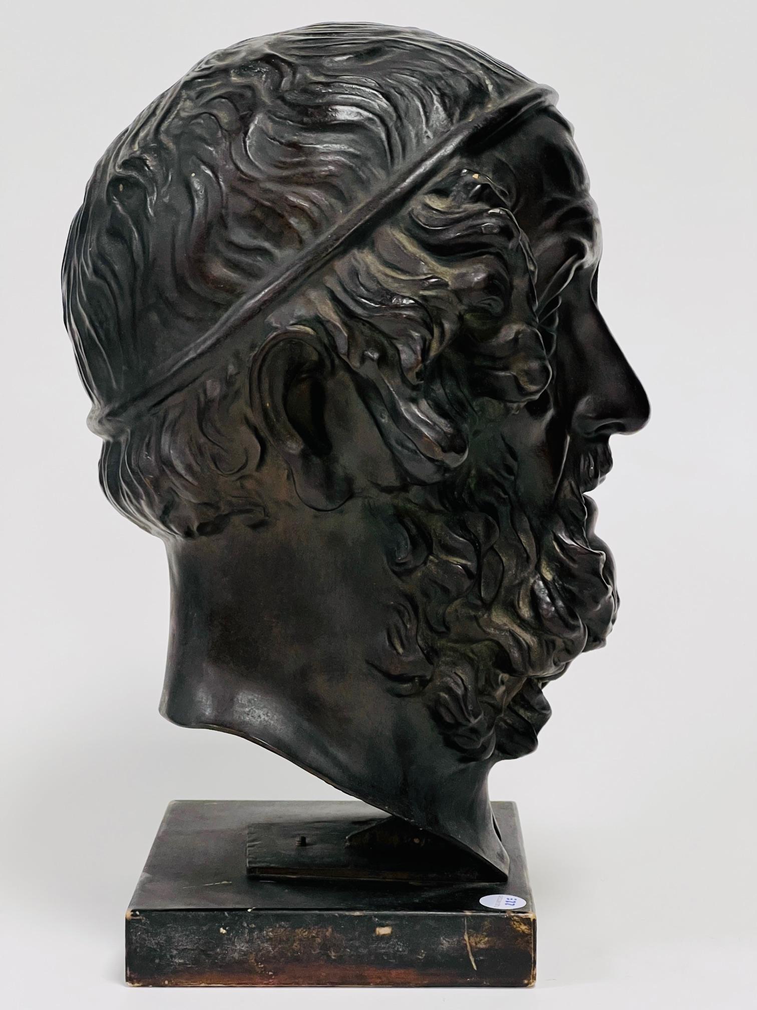 Italiano Busto di dimensioni monumentali di Platao in bronzo del 1850 circa in vendita