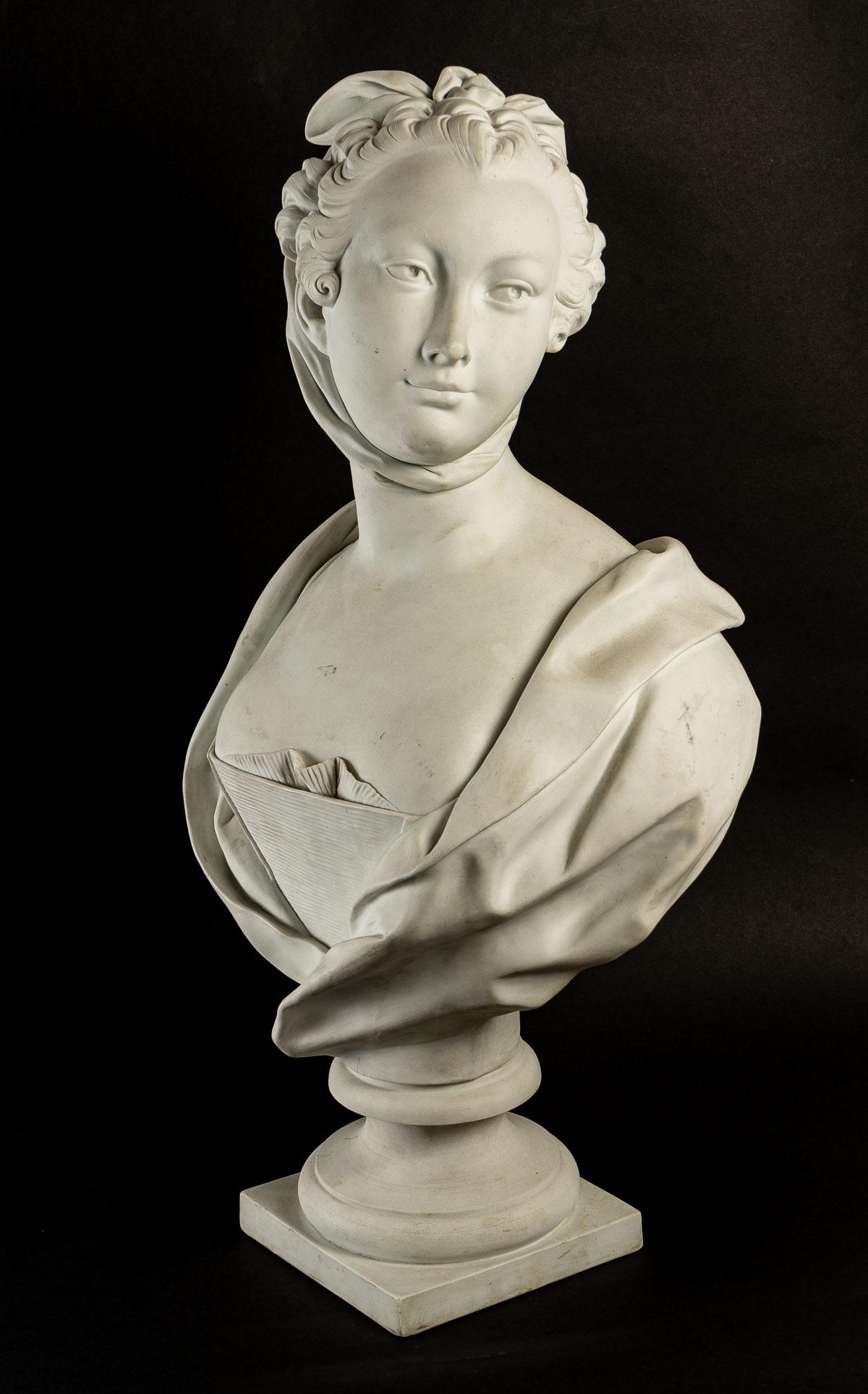 Bust of Pompadour, in Sèvres Biscuit 2