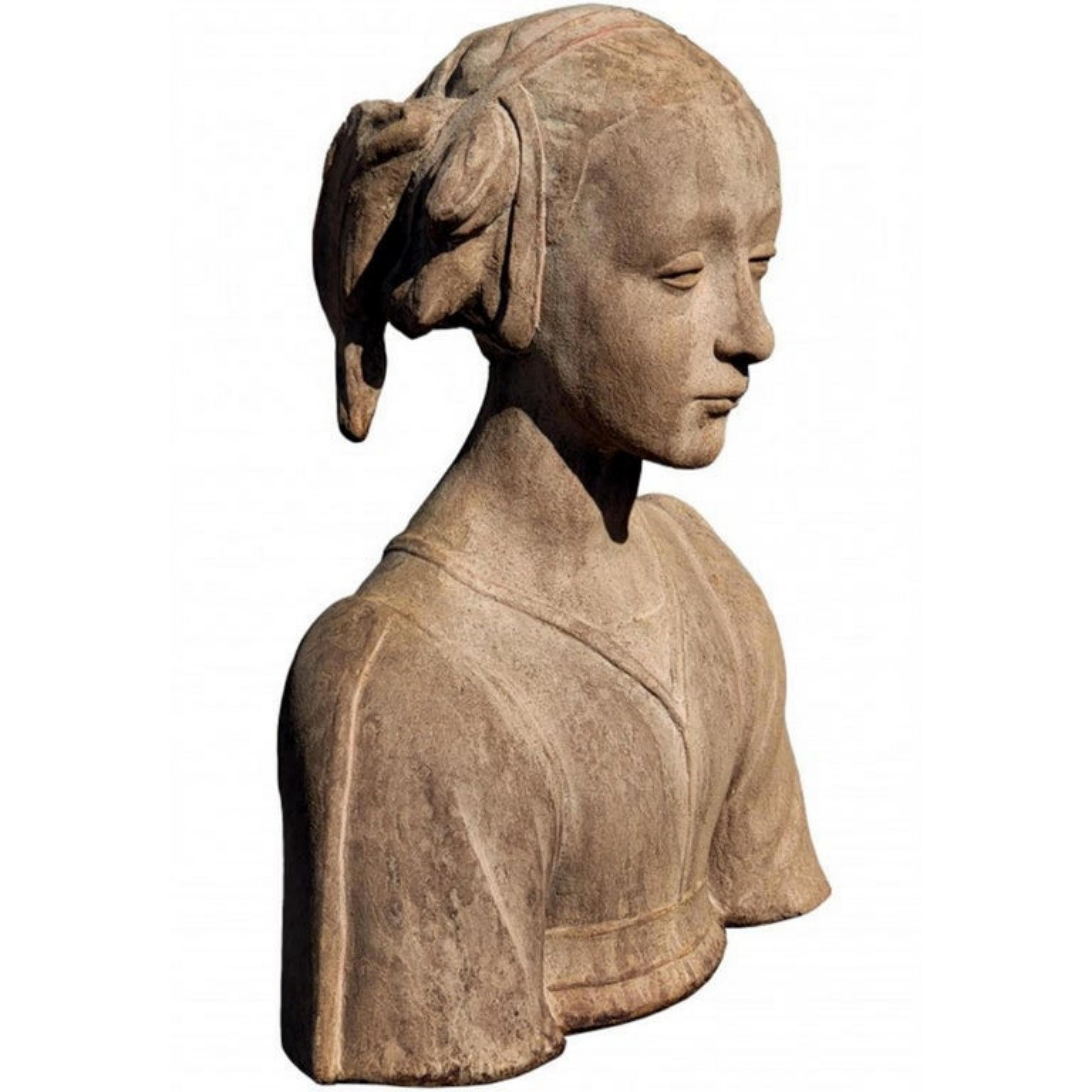 20ième siècle Buste de Santa Costanza, Costantina, fille de Constantin, début du 20e siècle en vente