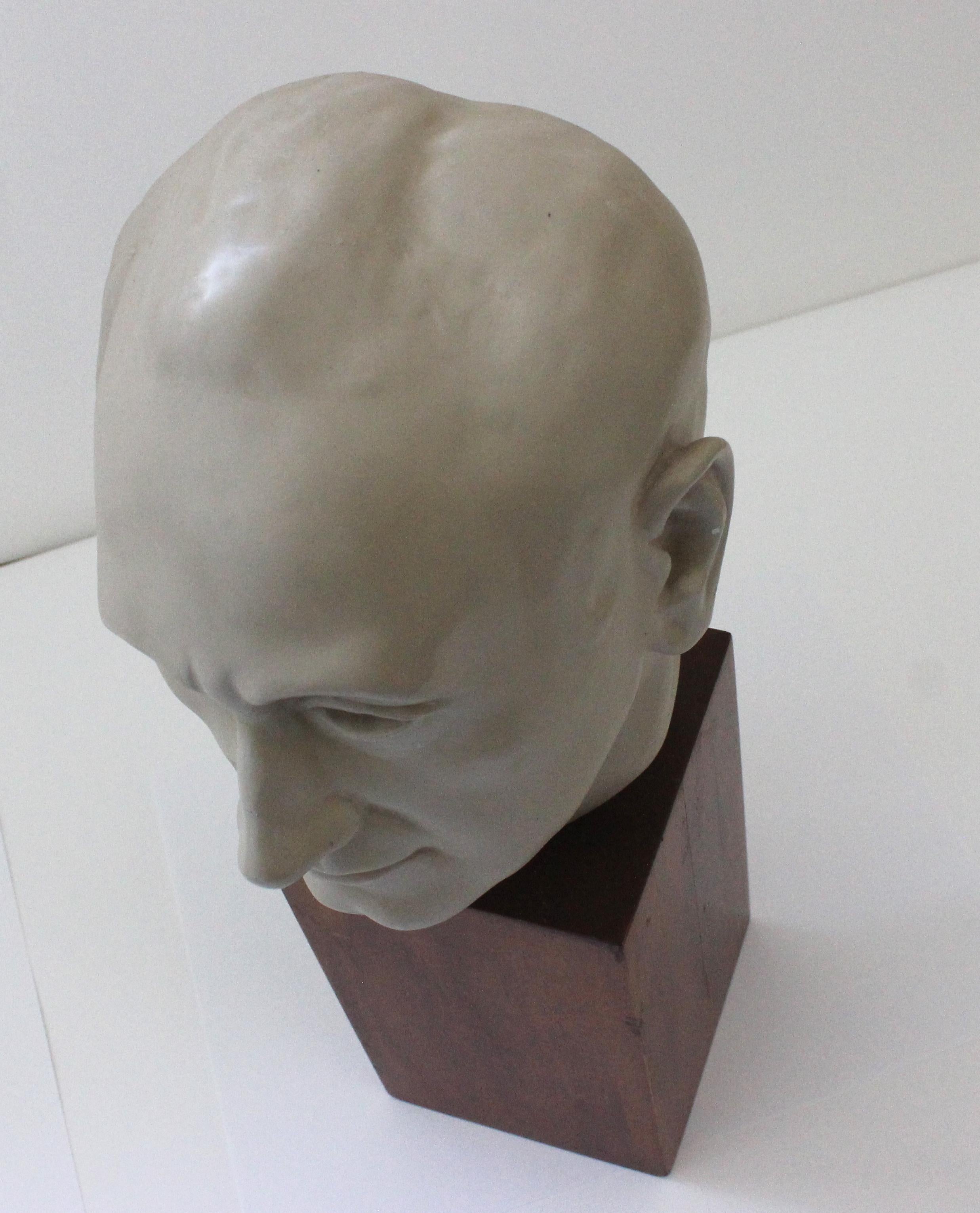 Ceramic Bust of the Architect Morris Lapidus For Sale