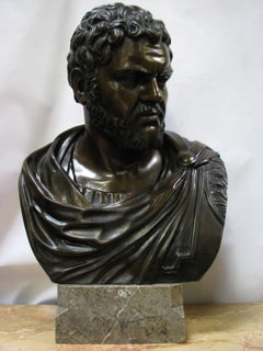 Bust of the Roman Emperor Caracalla, Signed "Gianbologna", 20 th Century