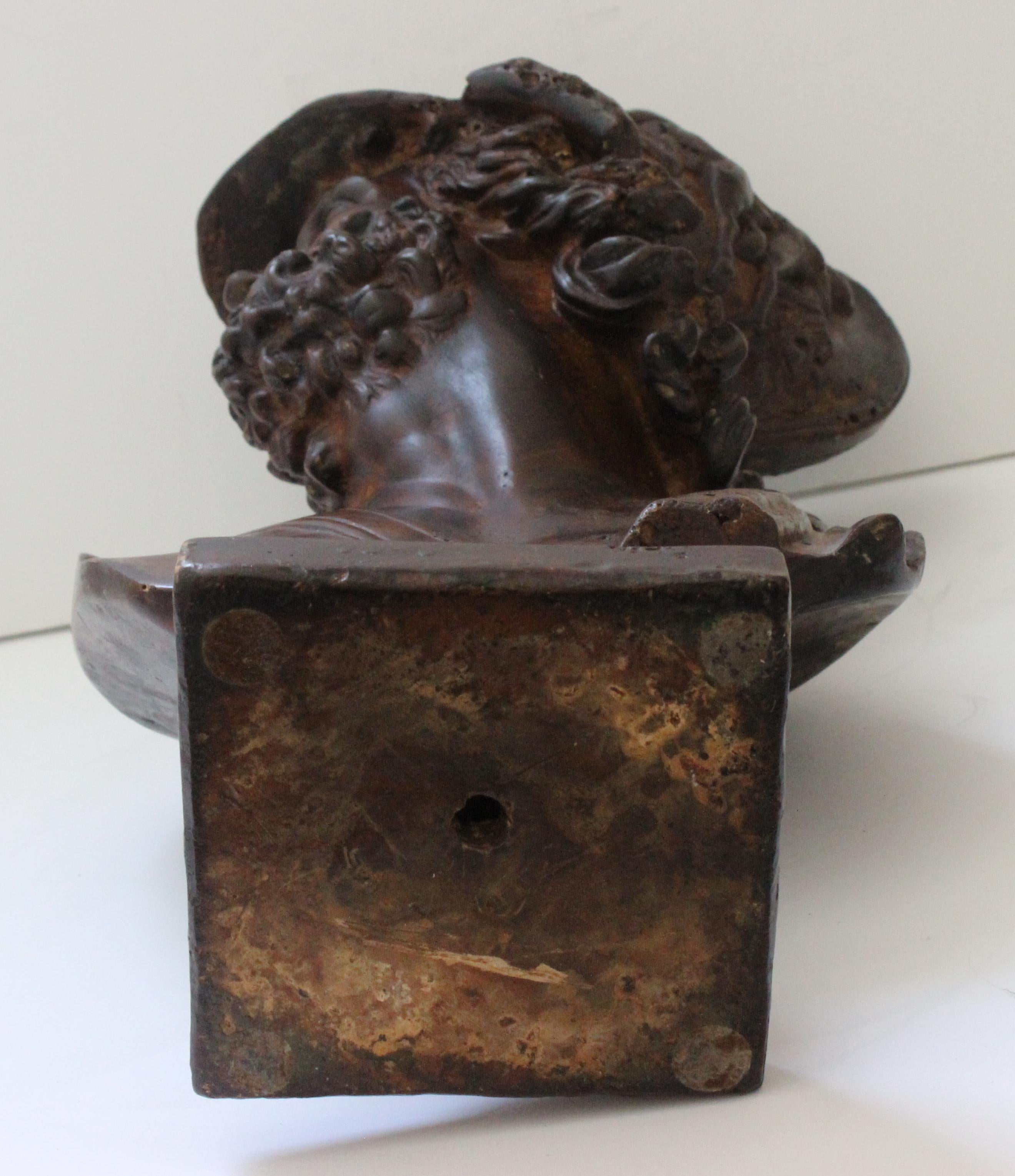 XIXe siècle Buste du roi spartiate Menelaus en vente