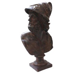 Antique Bust of the Sparta King Menelaus