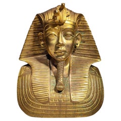 Bust Of Tutankhamun In Bronze mid cent