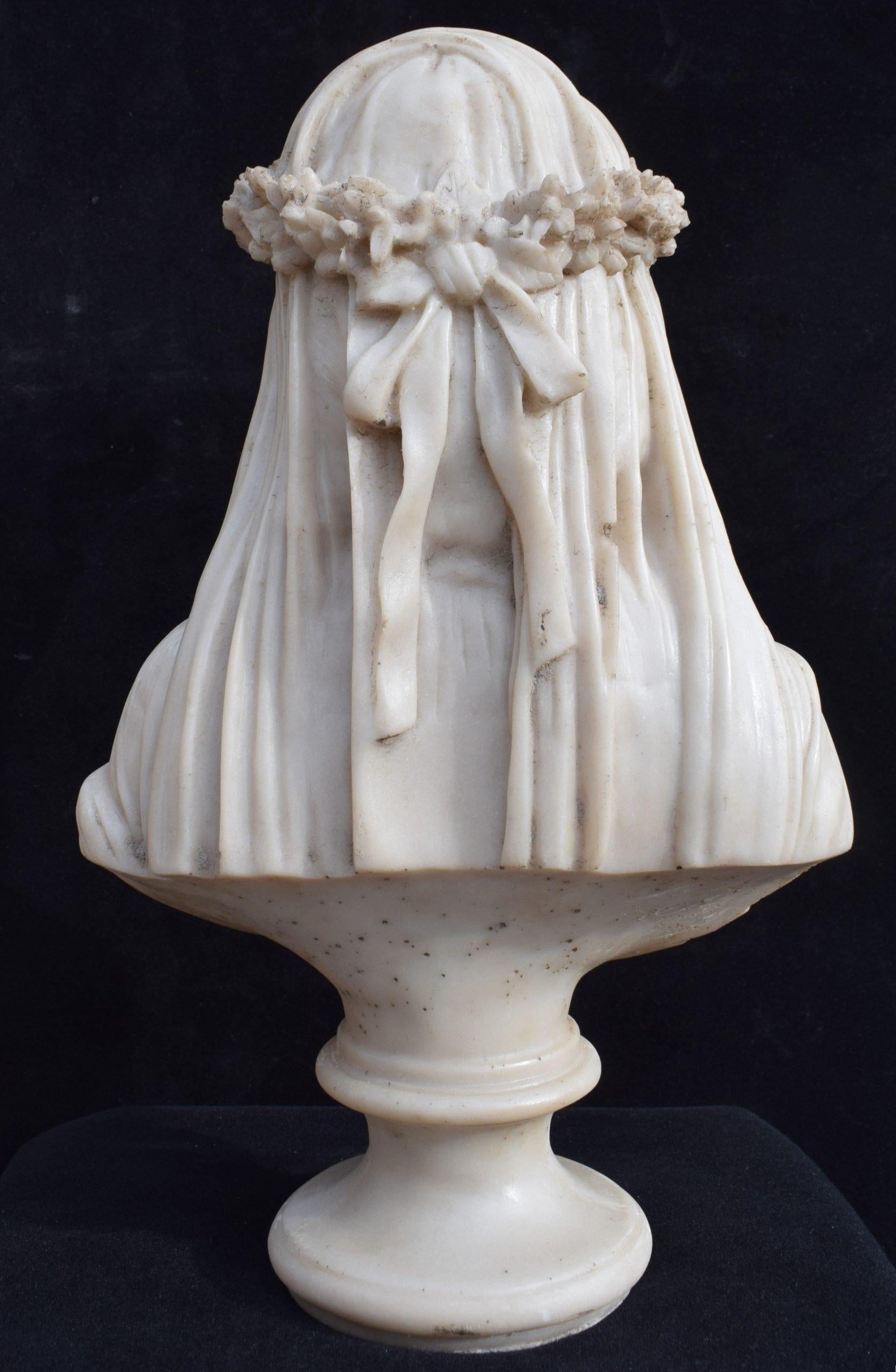 Busto di donna velata In condizioni buone in vendita a Rome, IT