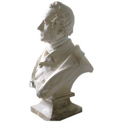 Bust of Victorian Gentlemen with Inscription A.Majson, 1857 Bust of Victorian Gentlemen with Inscription A.Majson, 1857