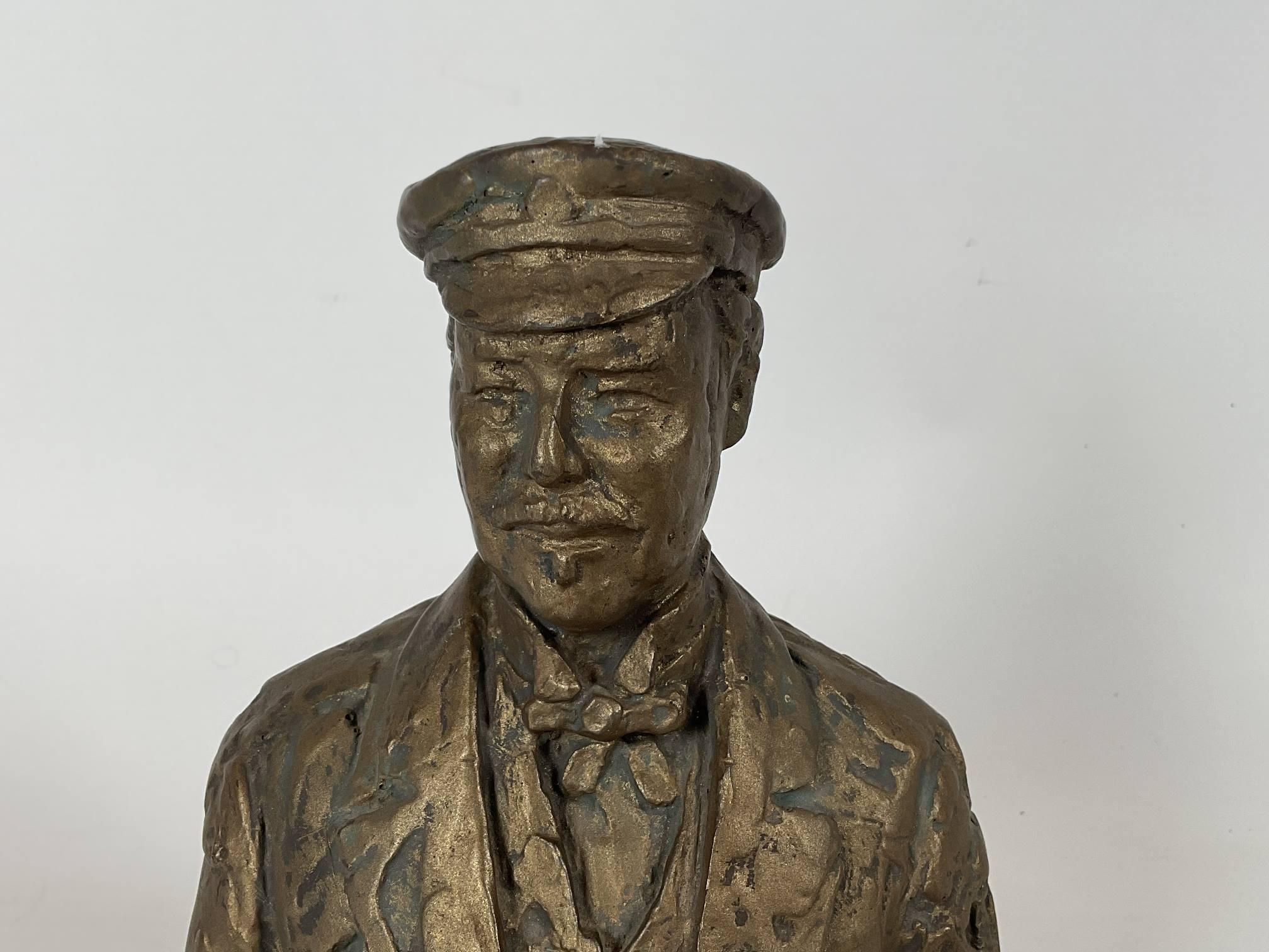 Mid-20th Century Bust of Yachtsman Sir Thomas J Lipton For Sale